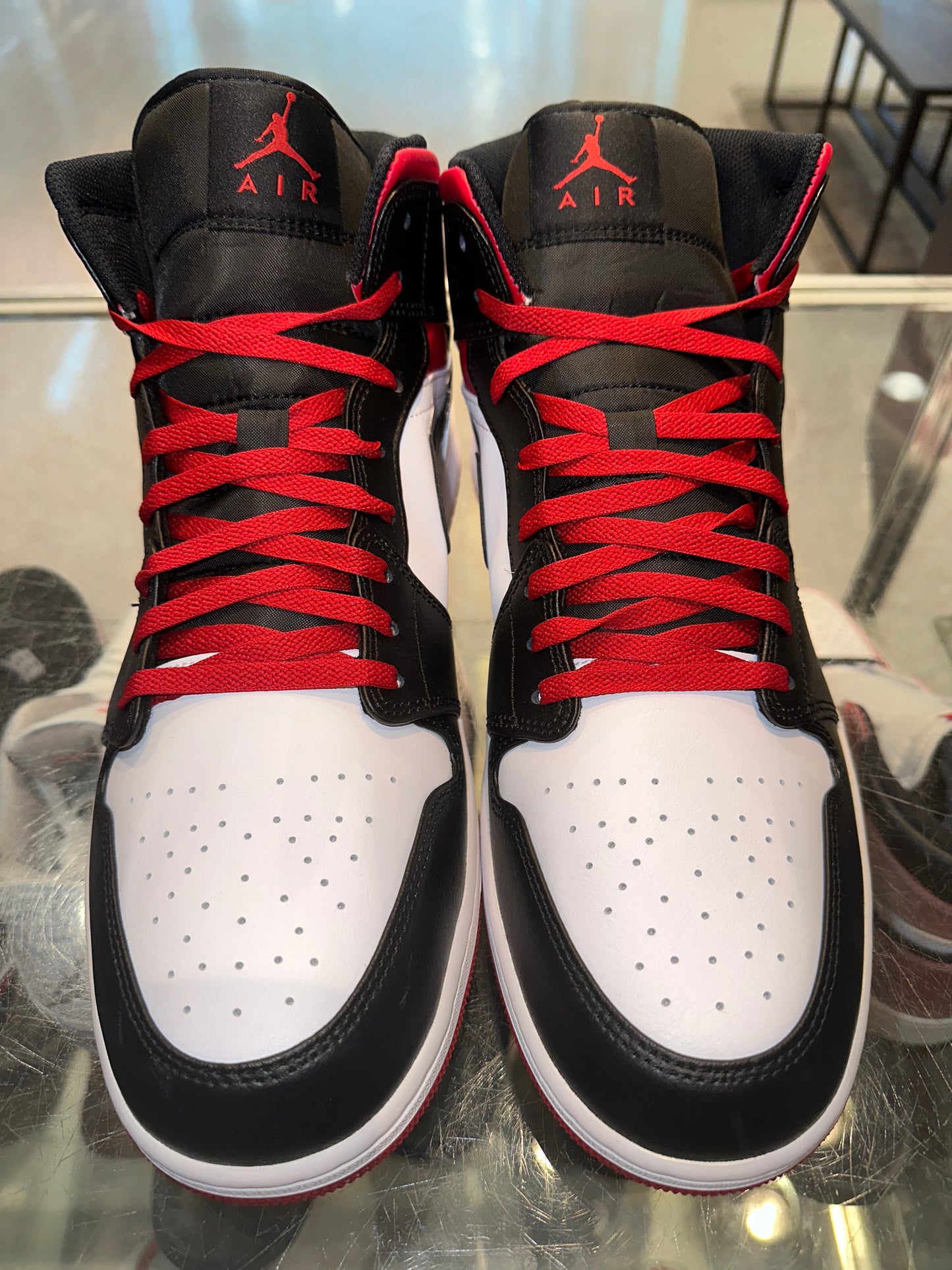 Size 15 Air Jordan 1 Mid “Gym Red Black Toe ” Brand New (Mall)
