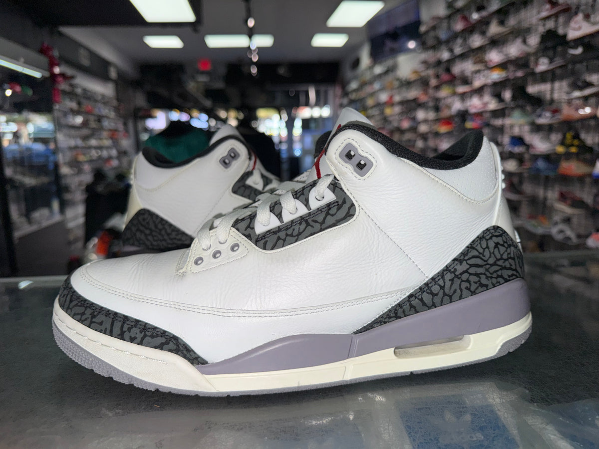 Air Jordan 3 Cement Grey sneaker, pre-owned, size 11.5 – view 2