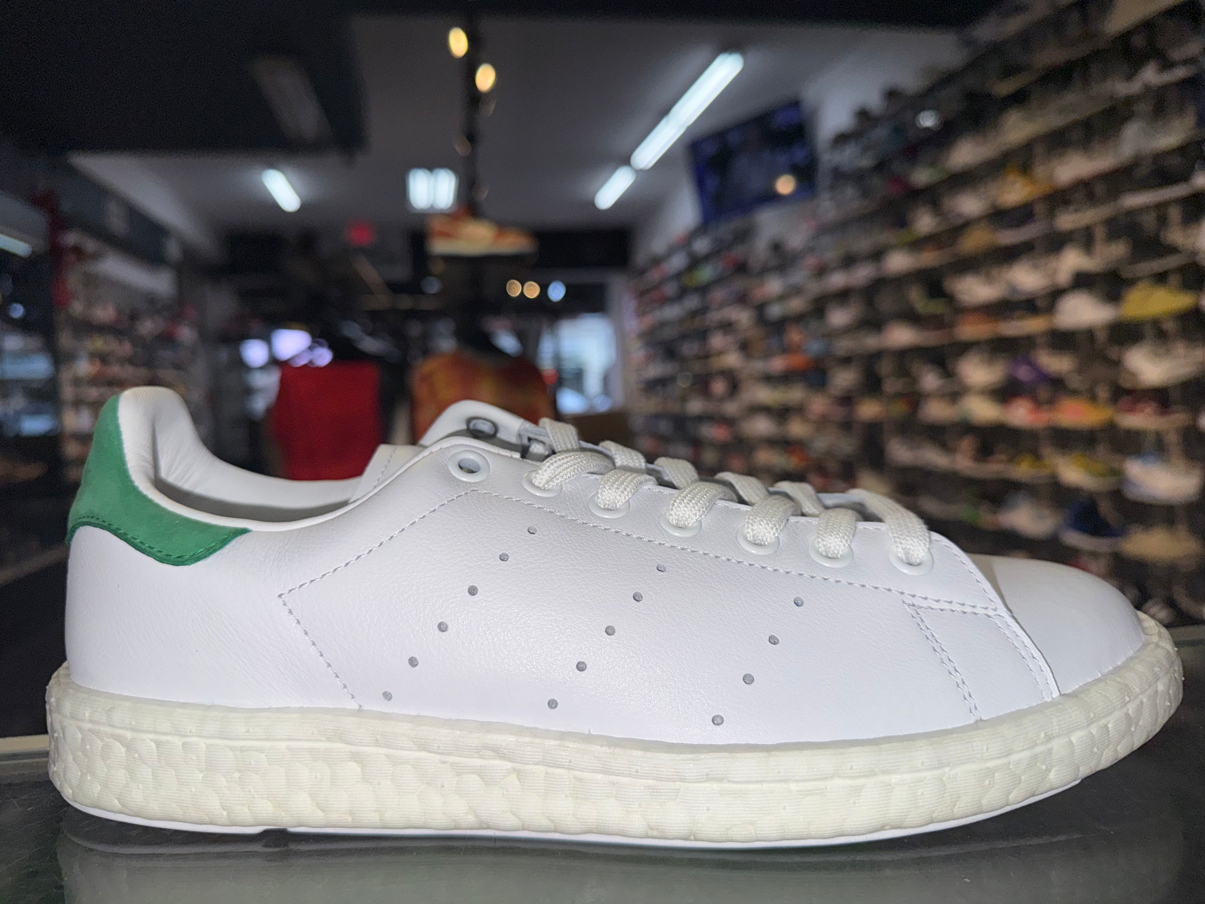 Size 9 Adidas Stan Smith Boost “White Green" Brand New