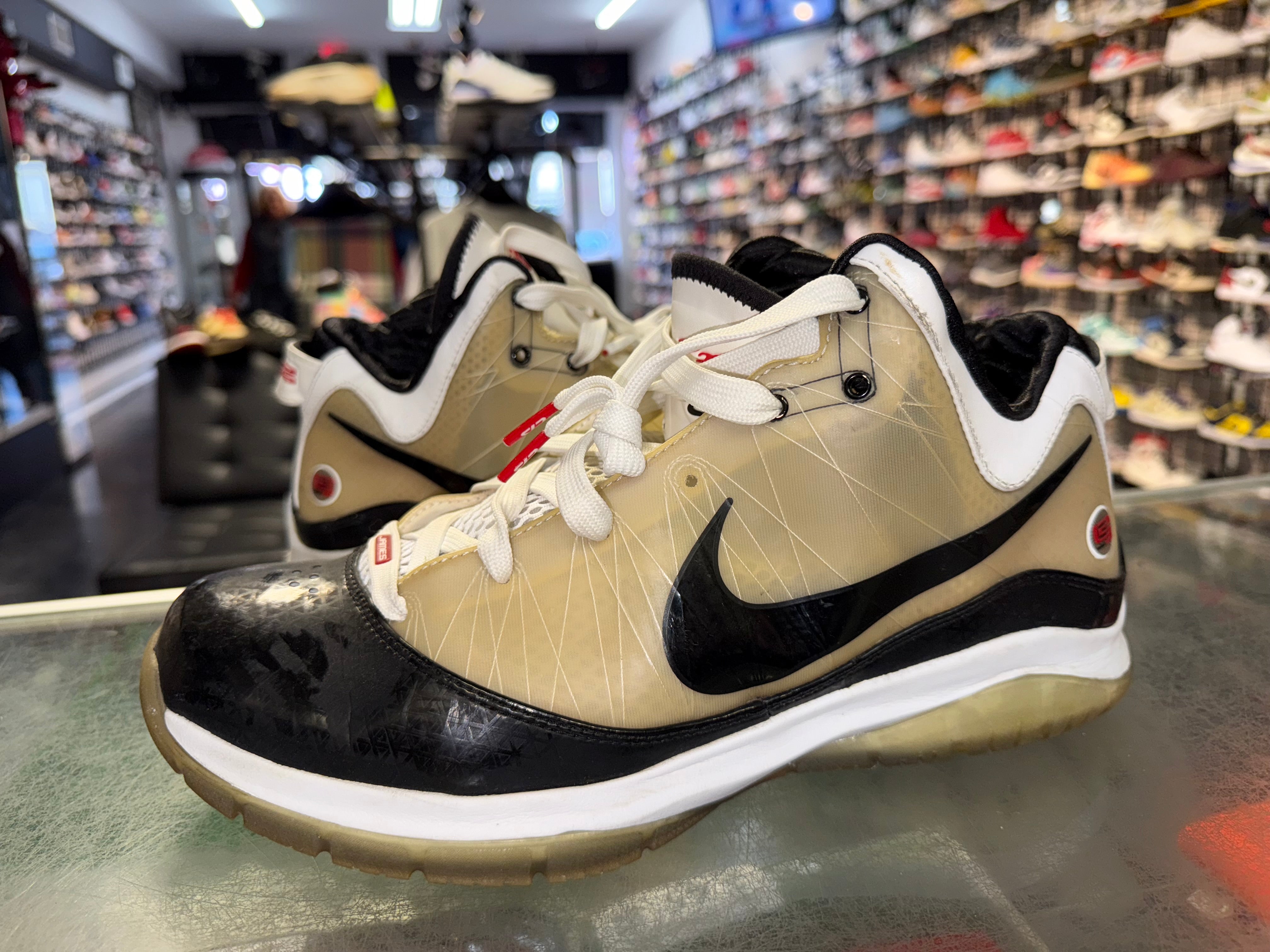 Size 12 Lebron 7 "White Black" - NB