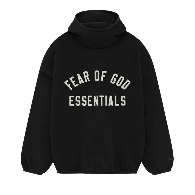Size XS (Fits M) Essentials FOG Fleece Hoodie “Black”