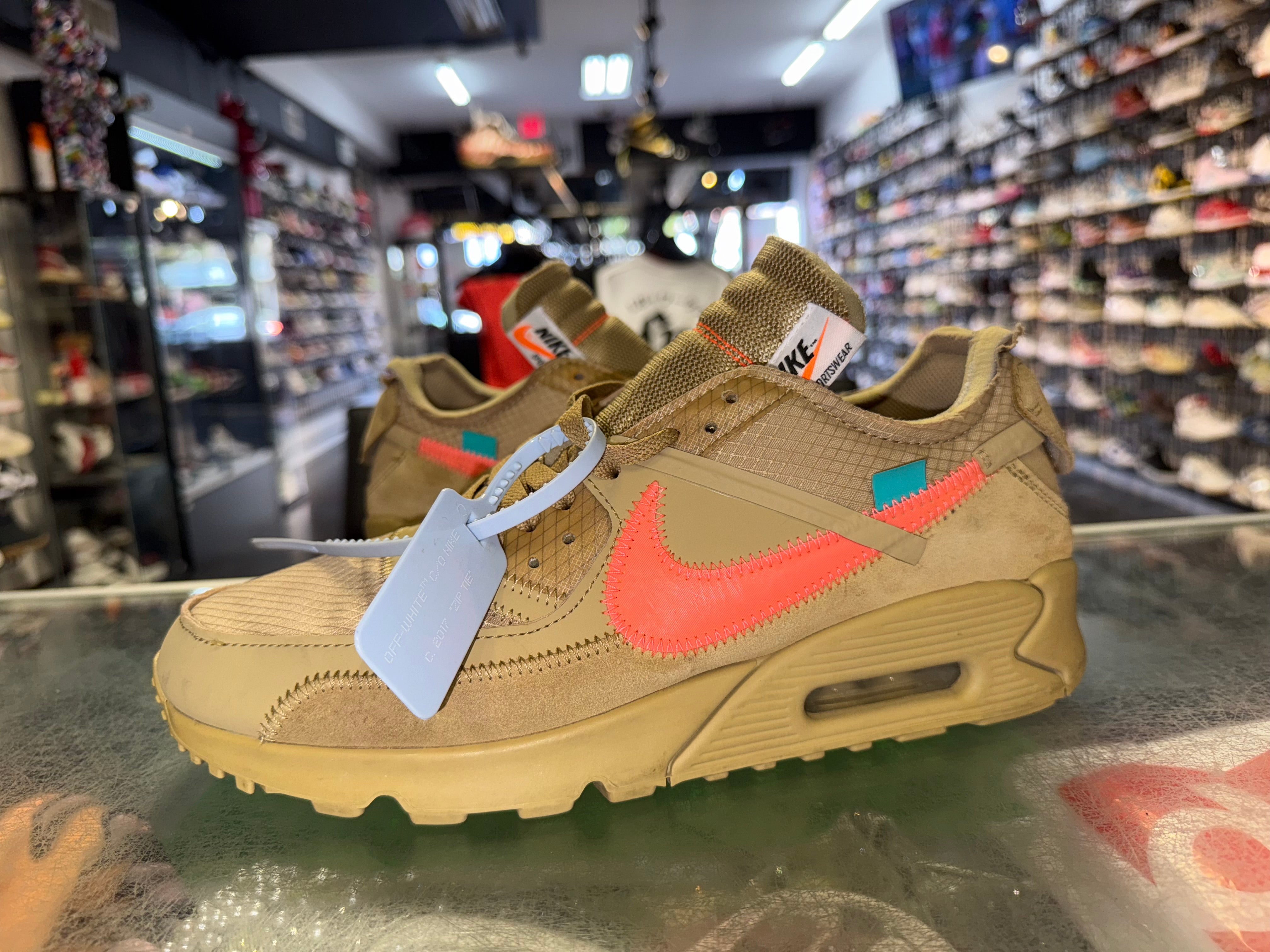 Size 10 Air Max 90 Off White "Desert Ore"