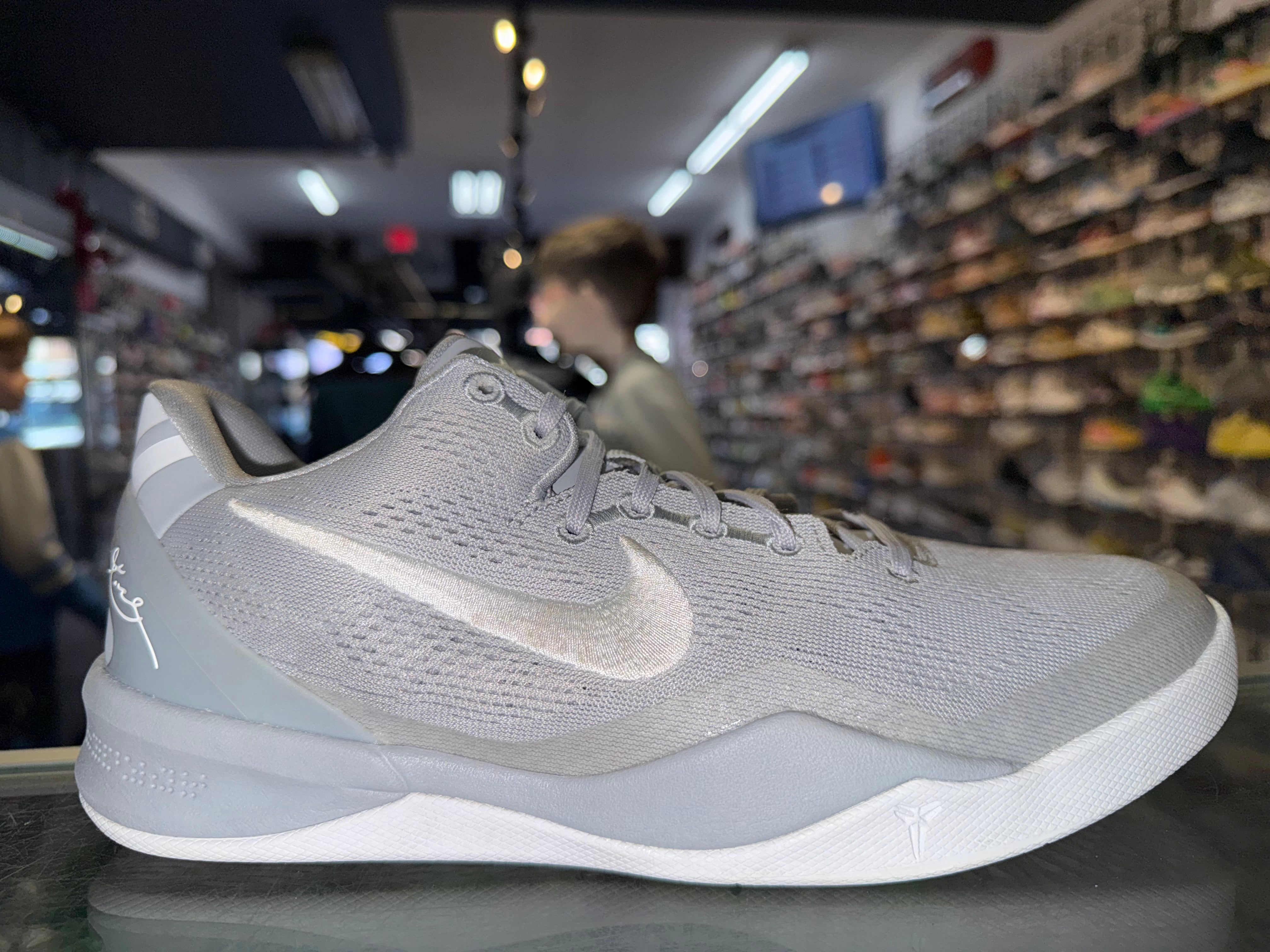 Size 7y Kobe 8 "Wolf Grey"