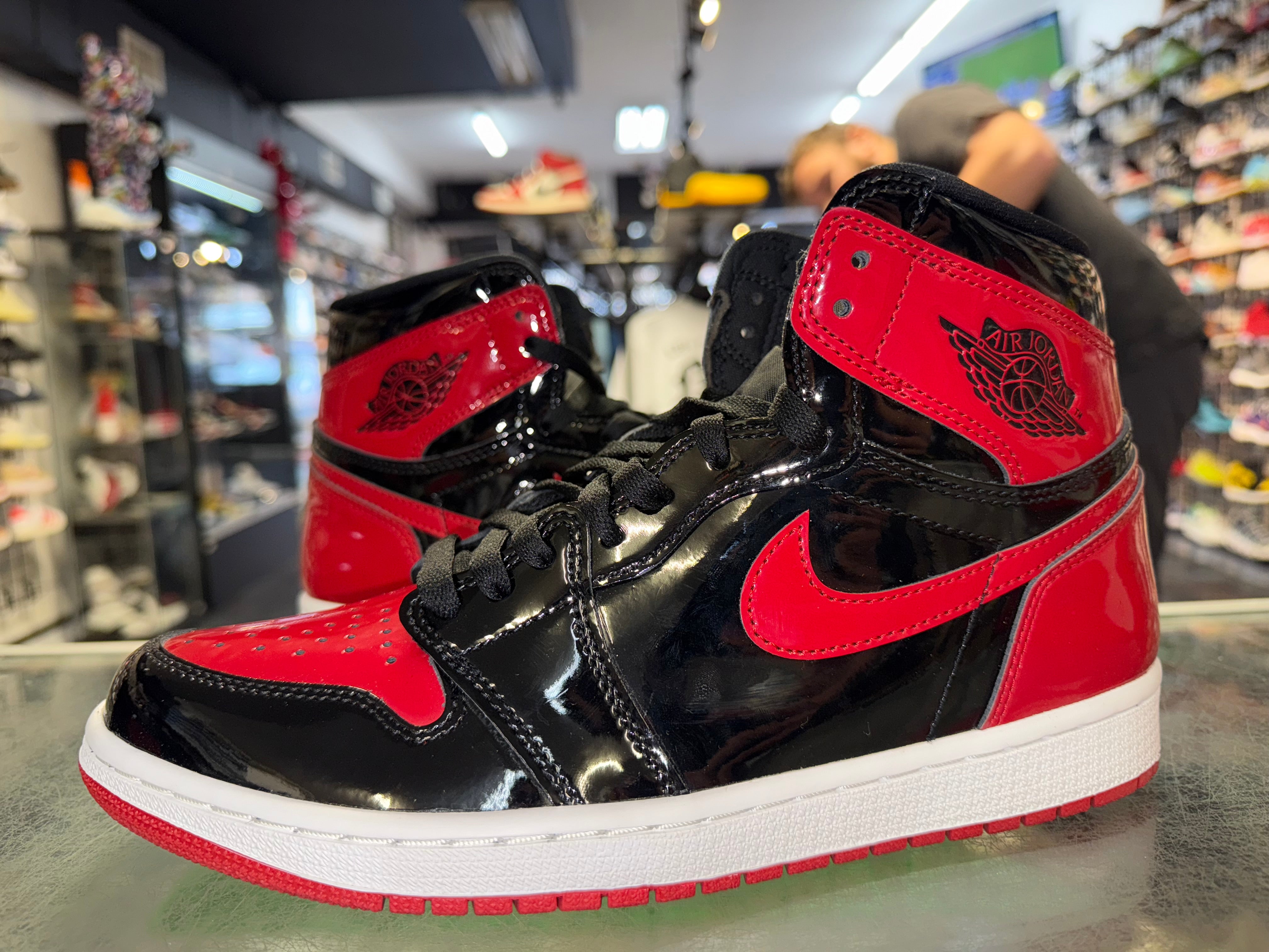 Size 9.5 Air Jordan 1 "Patent Bred"