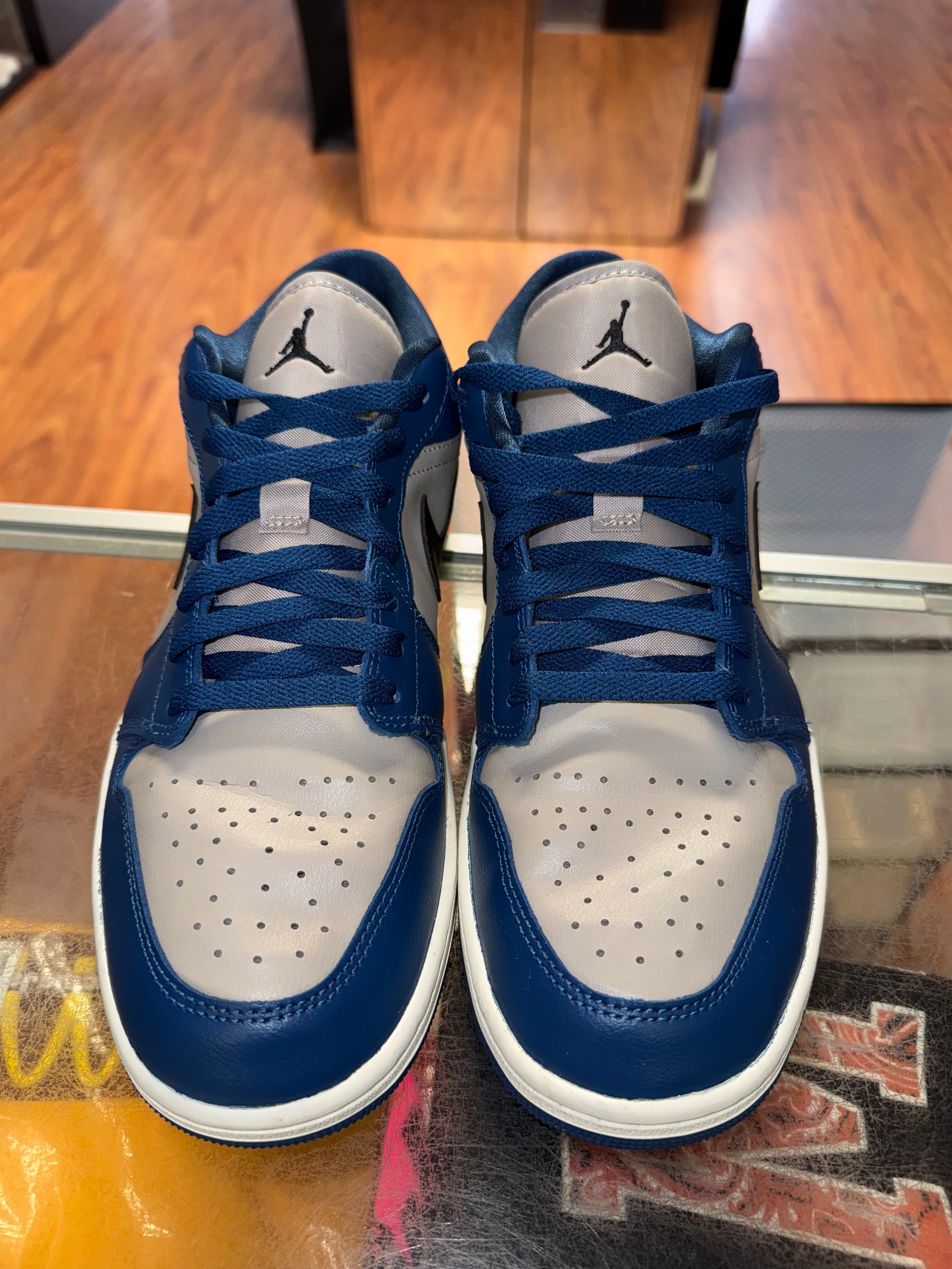 Size 10 (11.5W) Air Jordan 1 Low "French Blue College Grey"