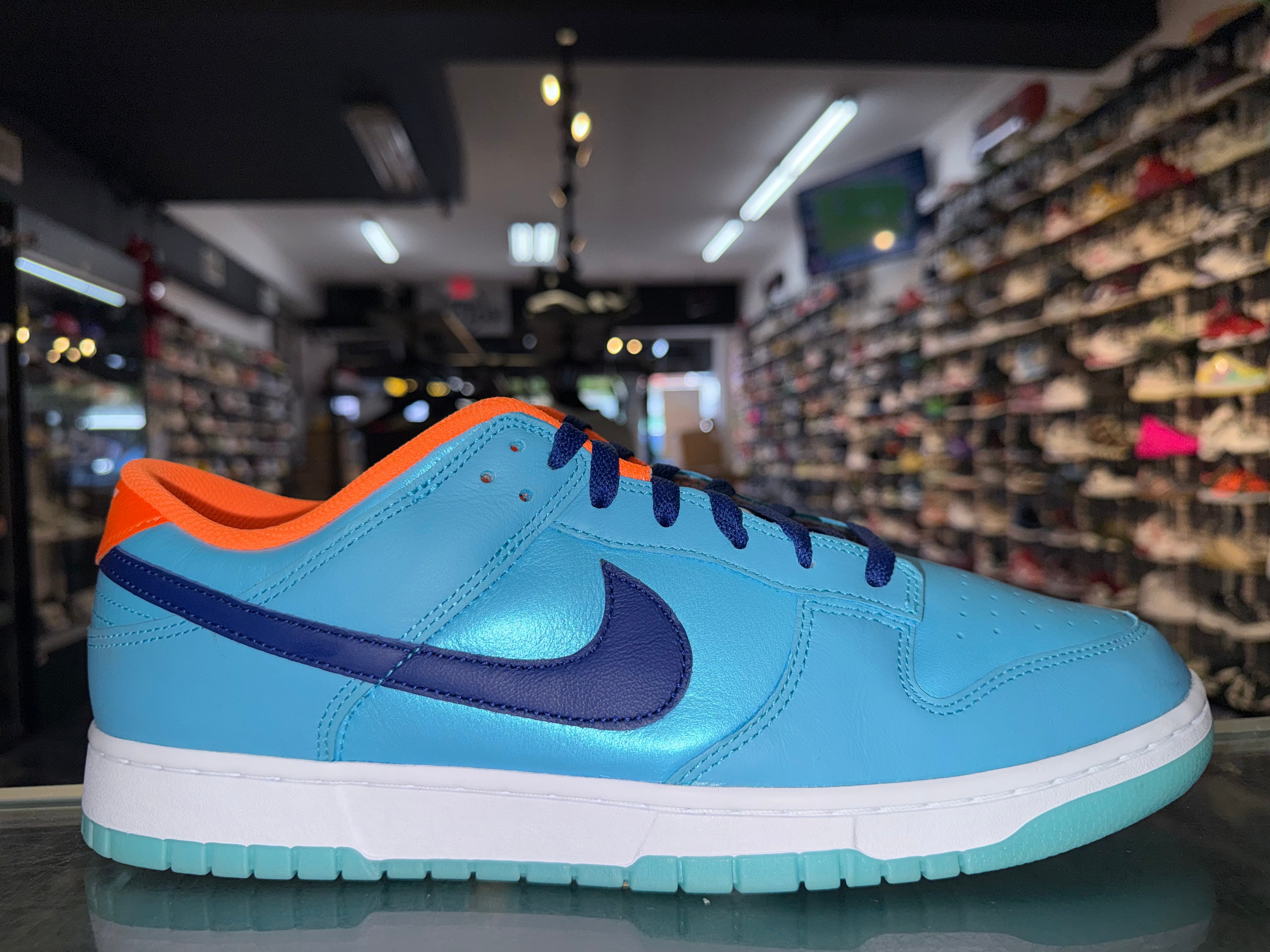 Size 13 Dunk Low "Baltic Blue Total Orange" Worn 1x