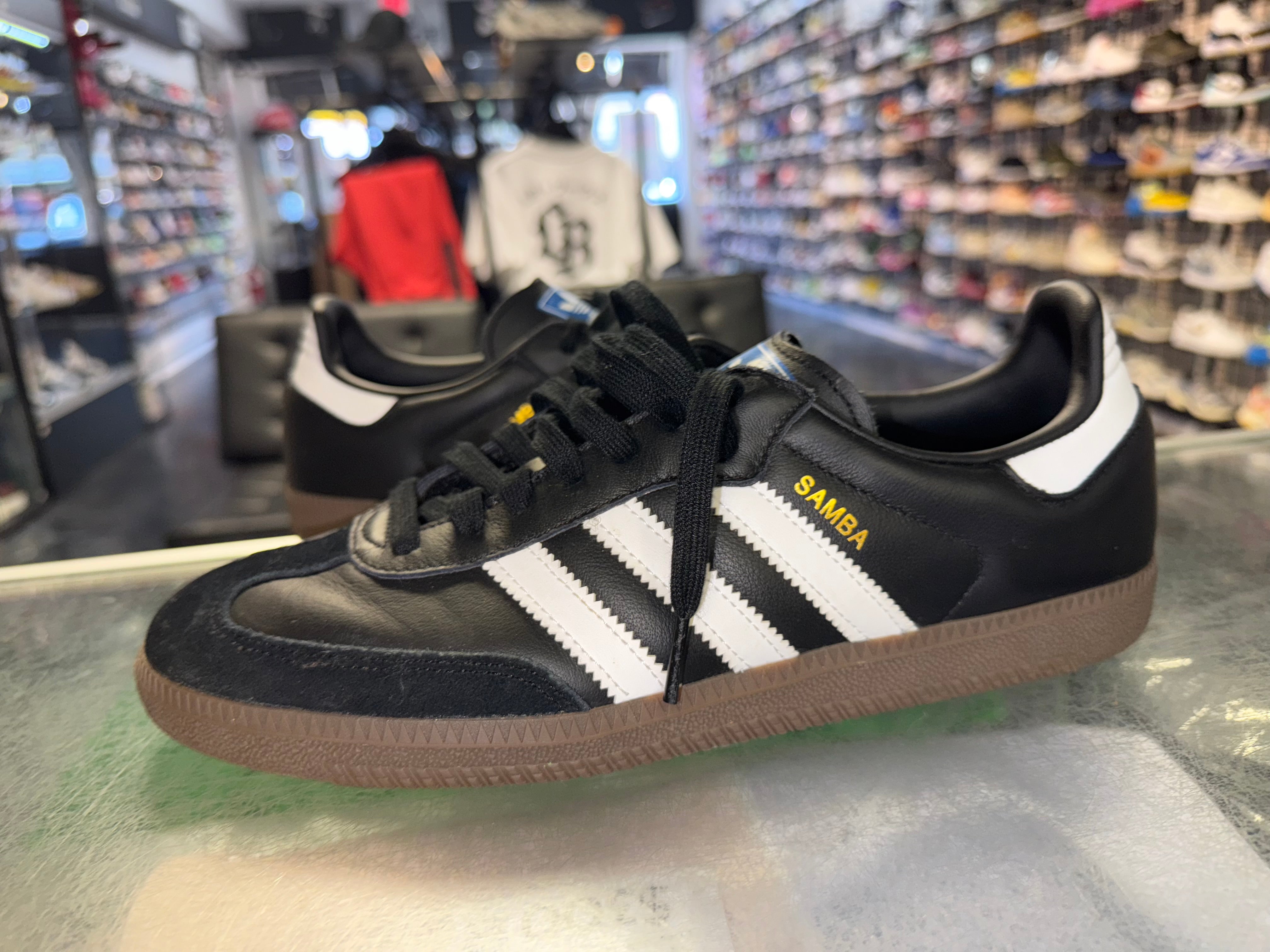 Size 9 Adidas Samba “Core Black”