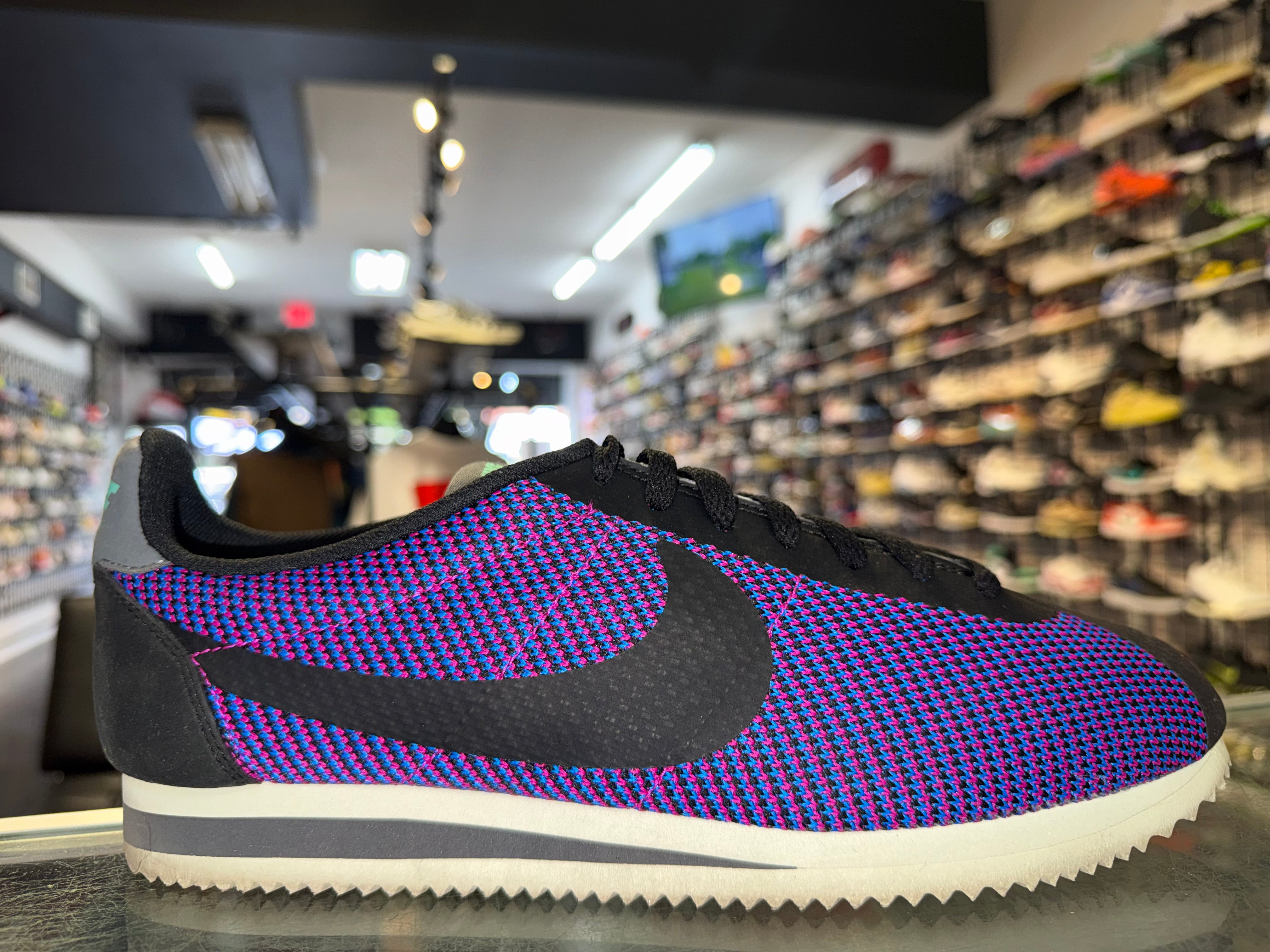 Size 10 Nike Cortez KJCRD “Black/Purple”