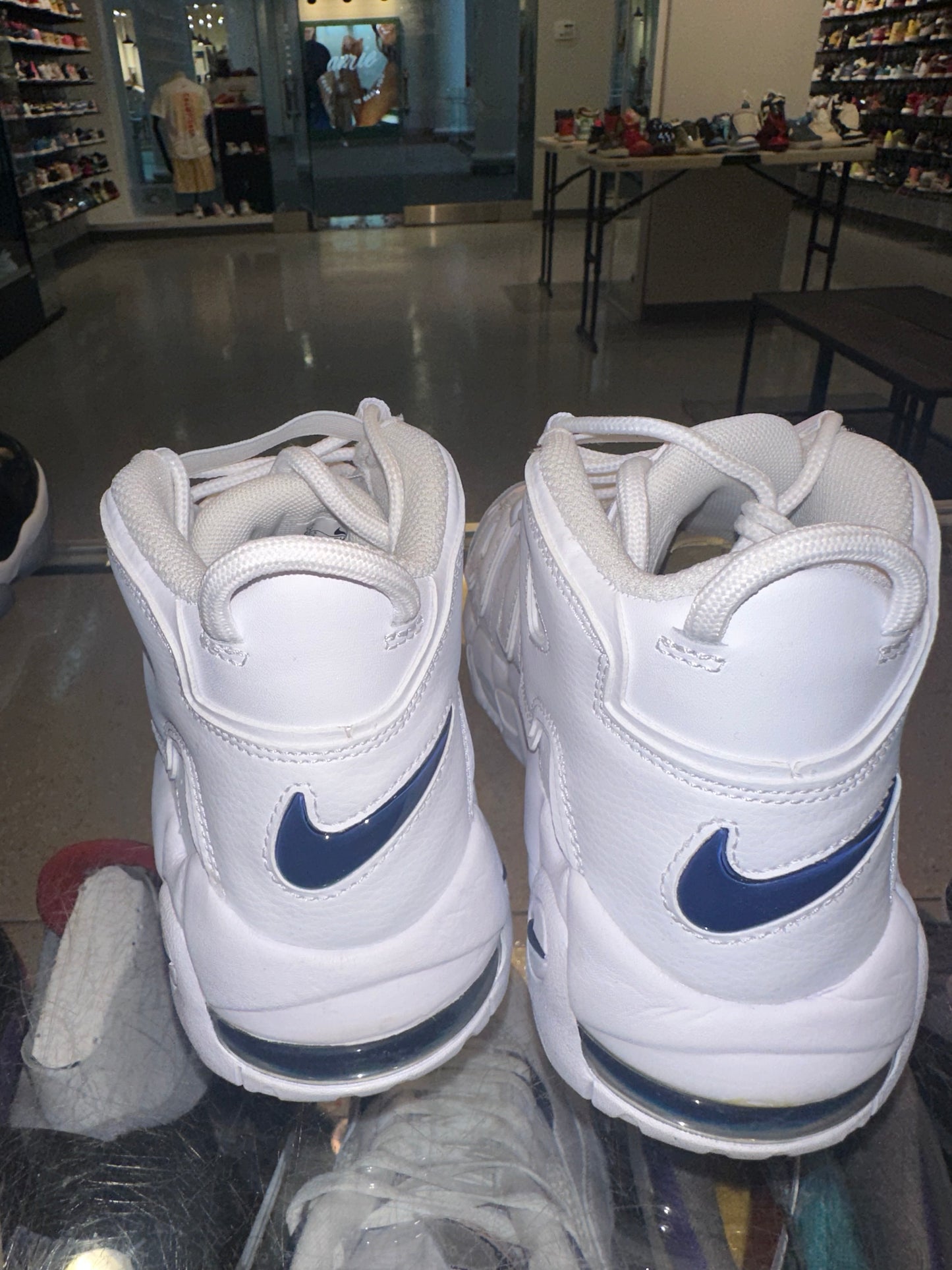 Size 6y Air More Uptempo “White Navy” Brand New (Mall)