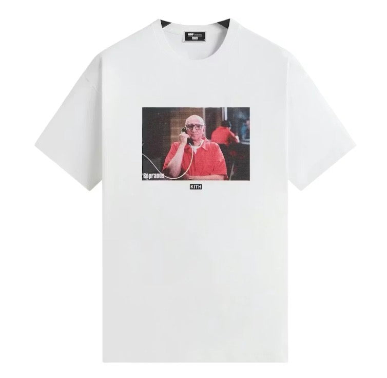 Size XL Kith x The Sopranos Uncle Junior Tee “White” Brand New