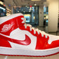 Size 7 (8.5W) Air Jordan 1 Mid “Habenero Red” Brand New (Mall)