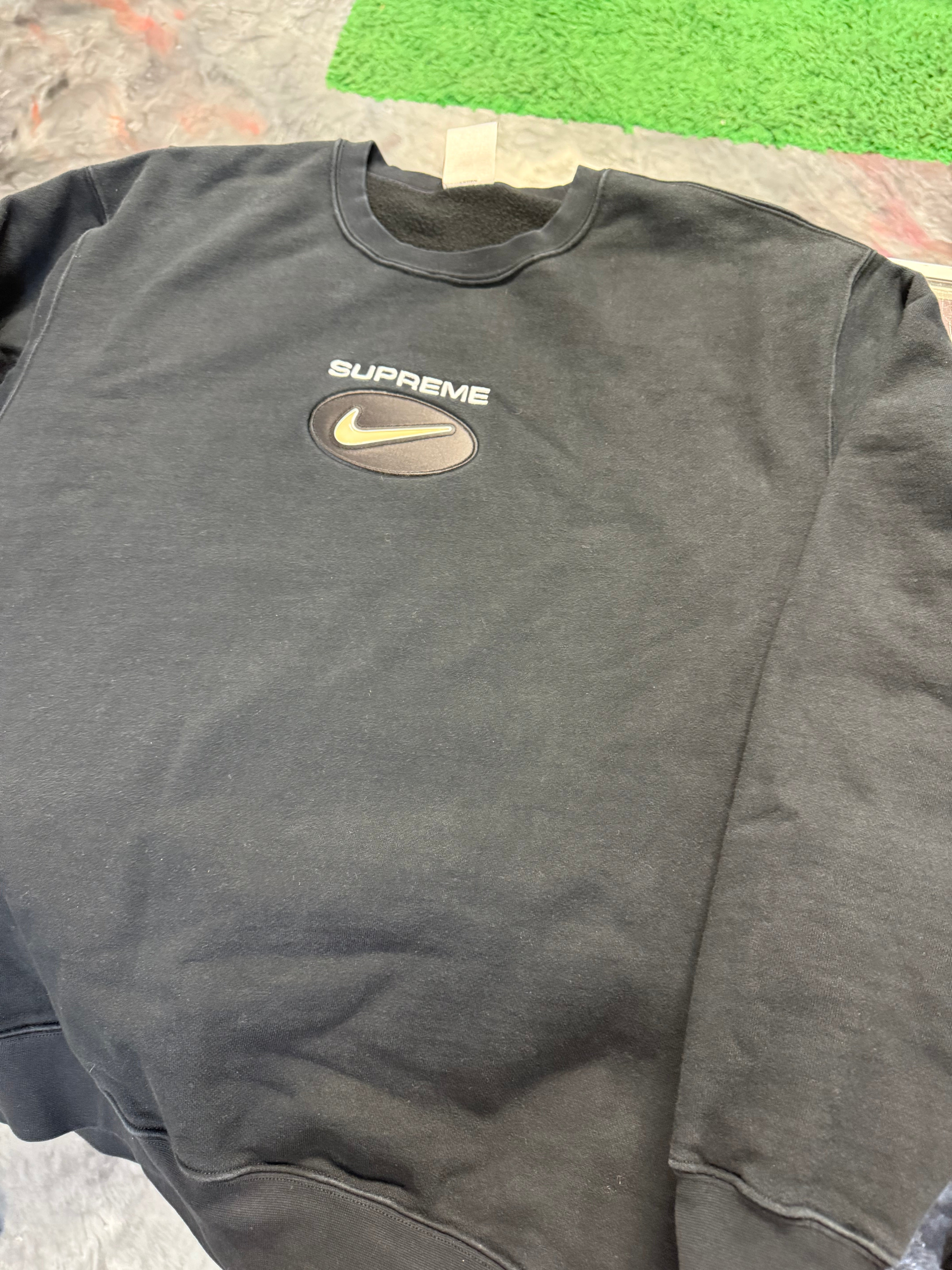 Size L Supreme x Nike Jewel Crewneck “Black” – Direct Kicks