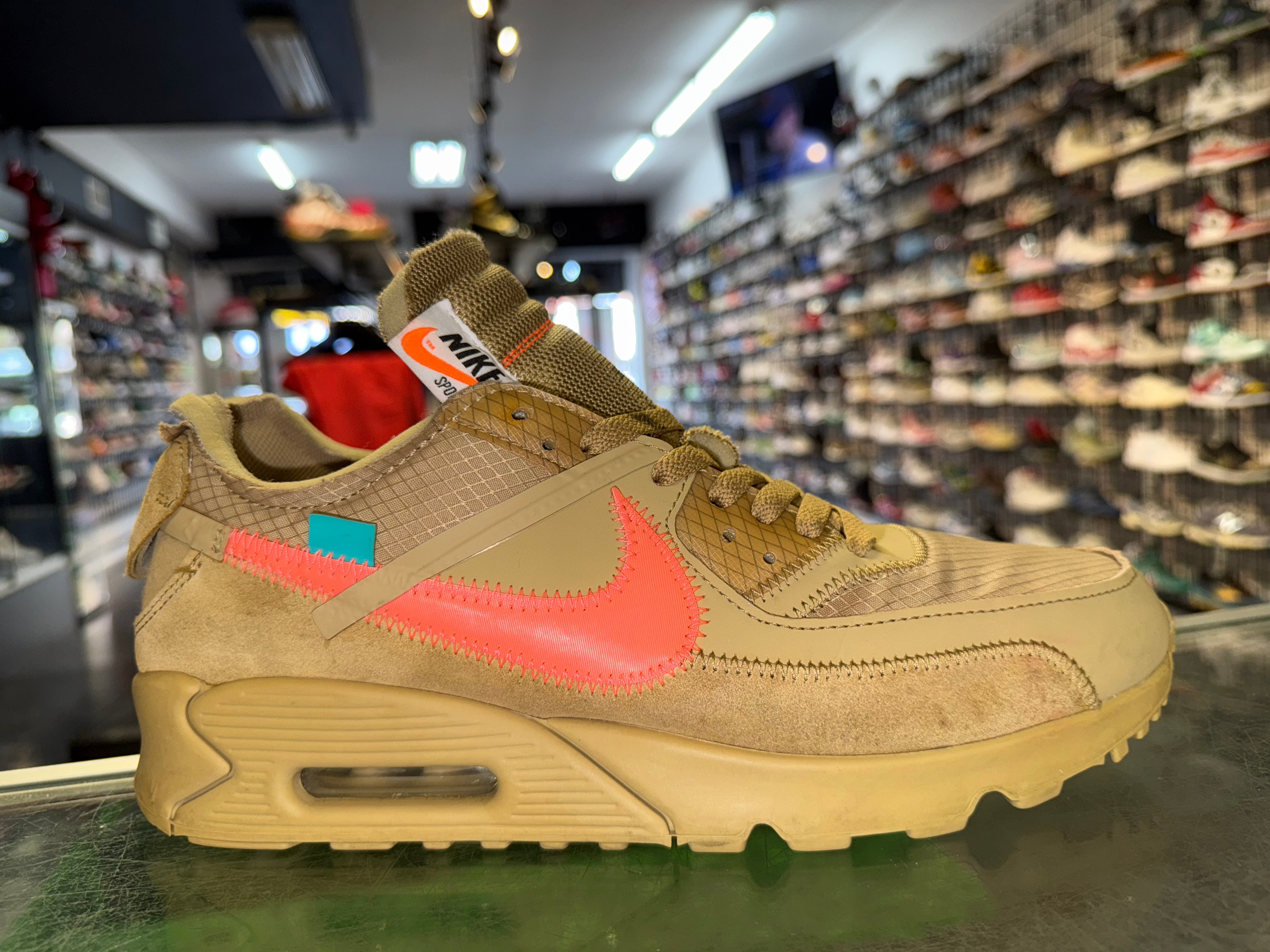 Size 10 Air Max 90 Off White "Desert Ore"