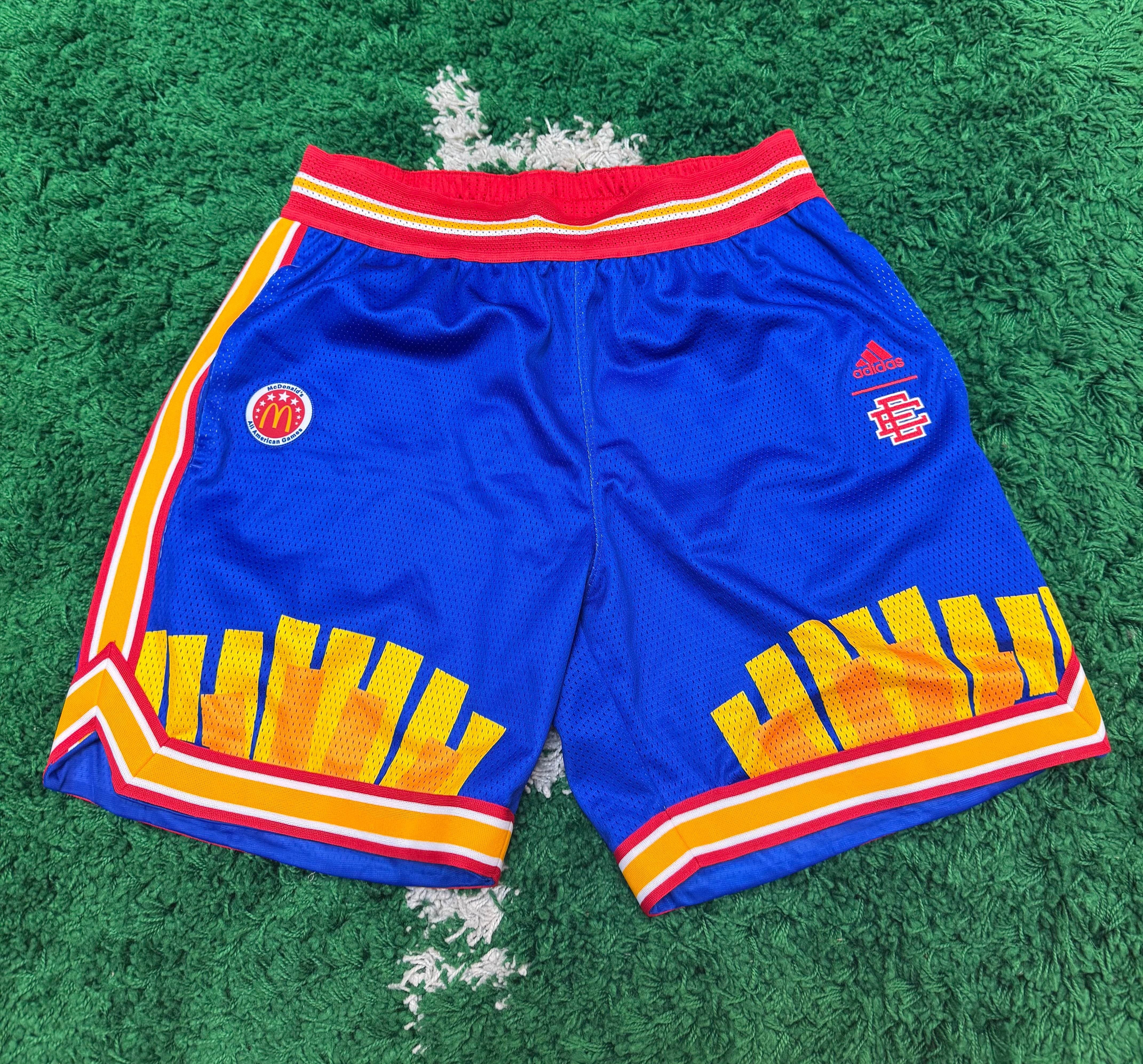 Size L Eric Emanuel x McD All American Shorts “Blue”