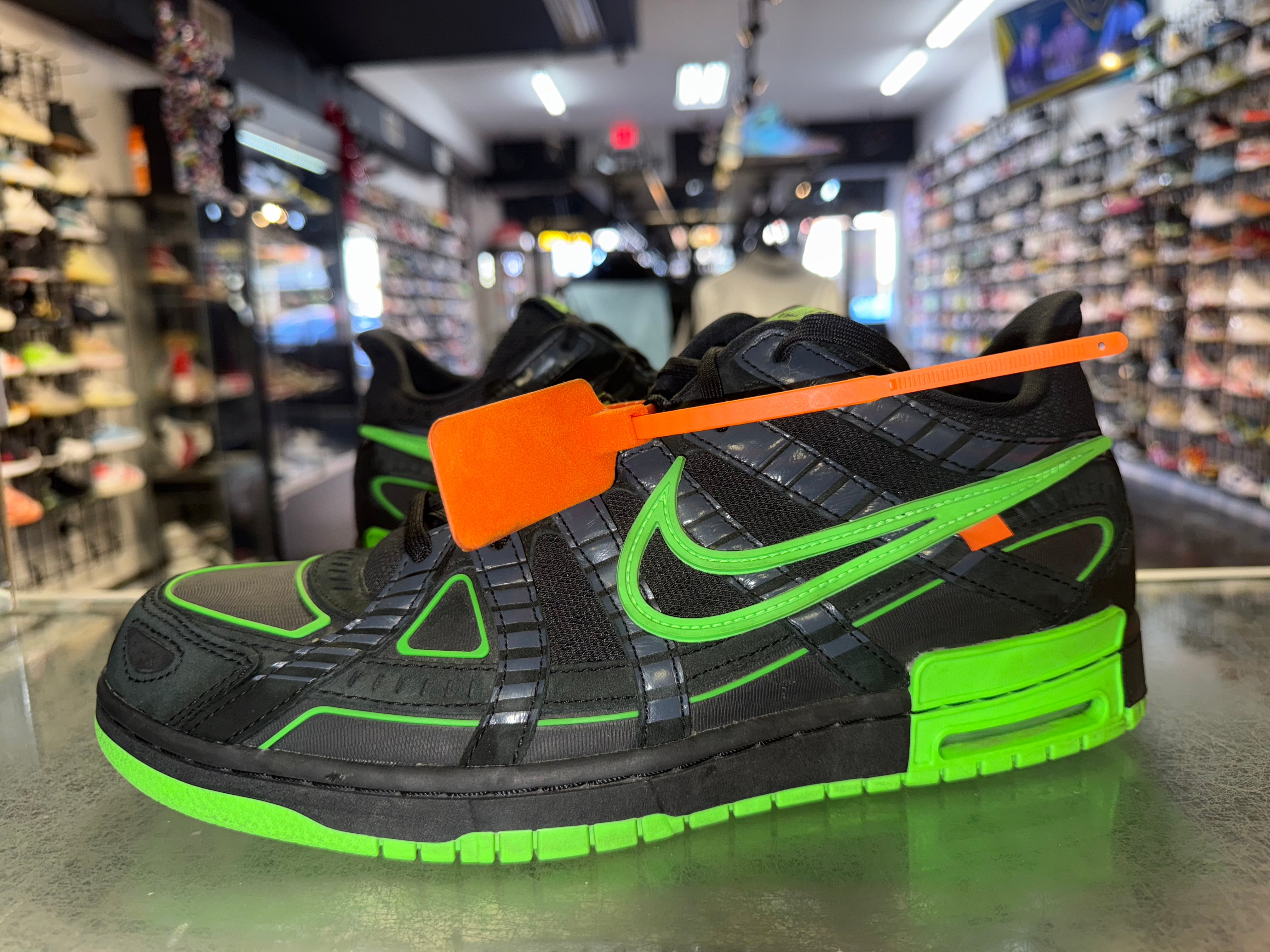 Size 11.5 Air Rubber Dunk Off White "Green Strike"