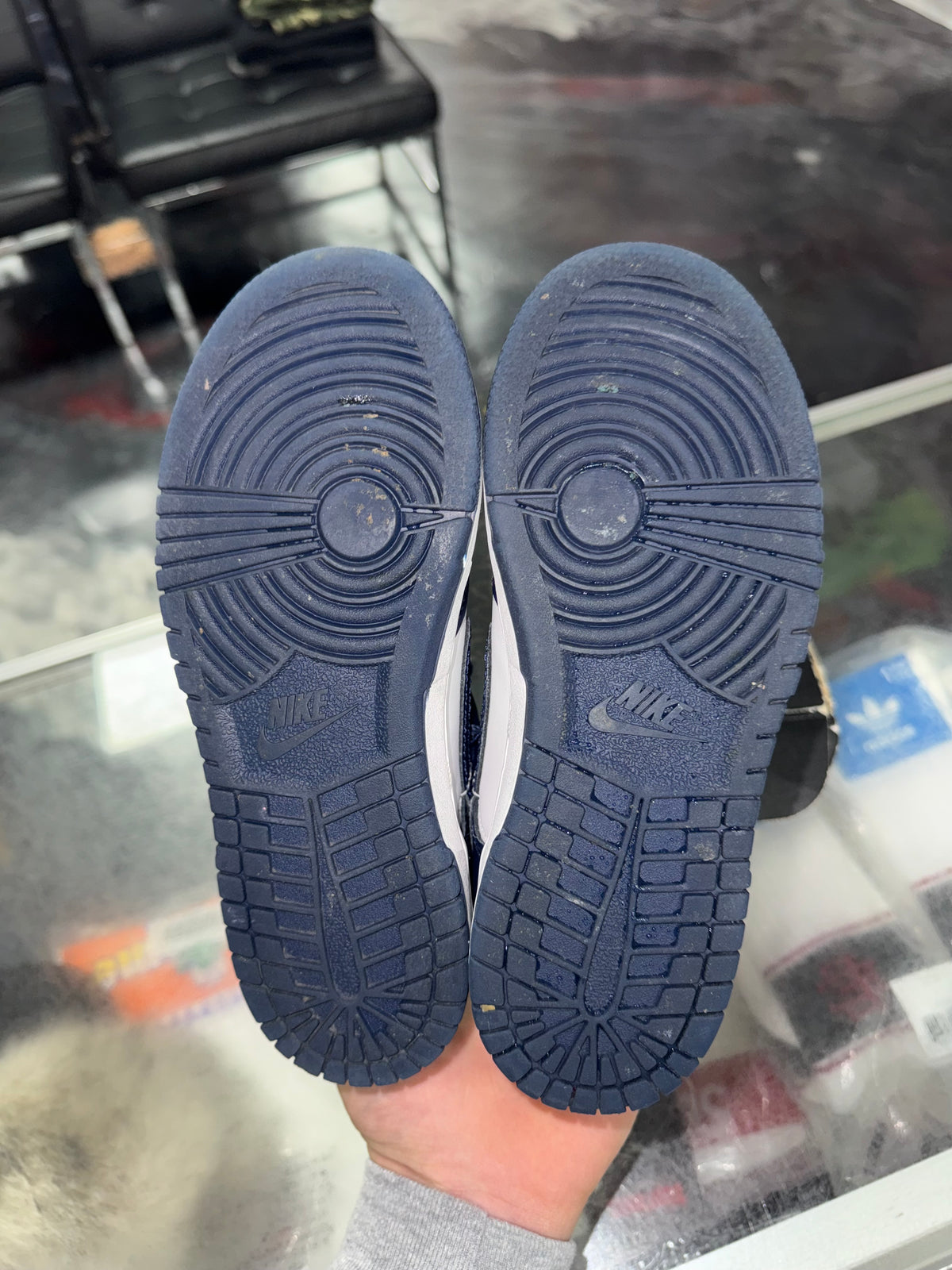 Nike Dunk Low Midnight Navy PS sneaker, pre-owned, size 1Y – view 5