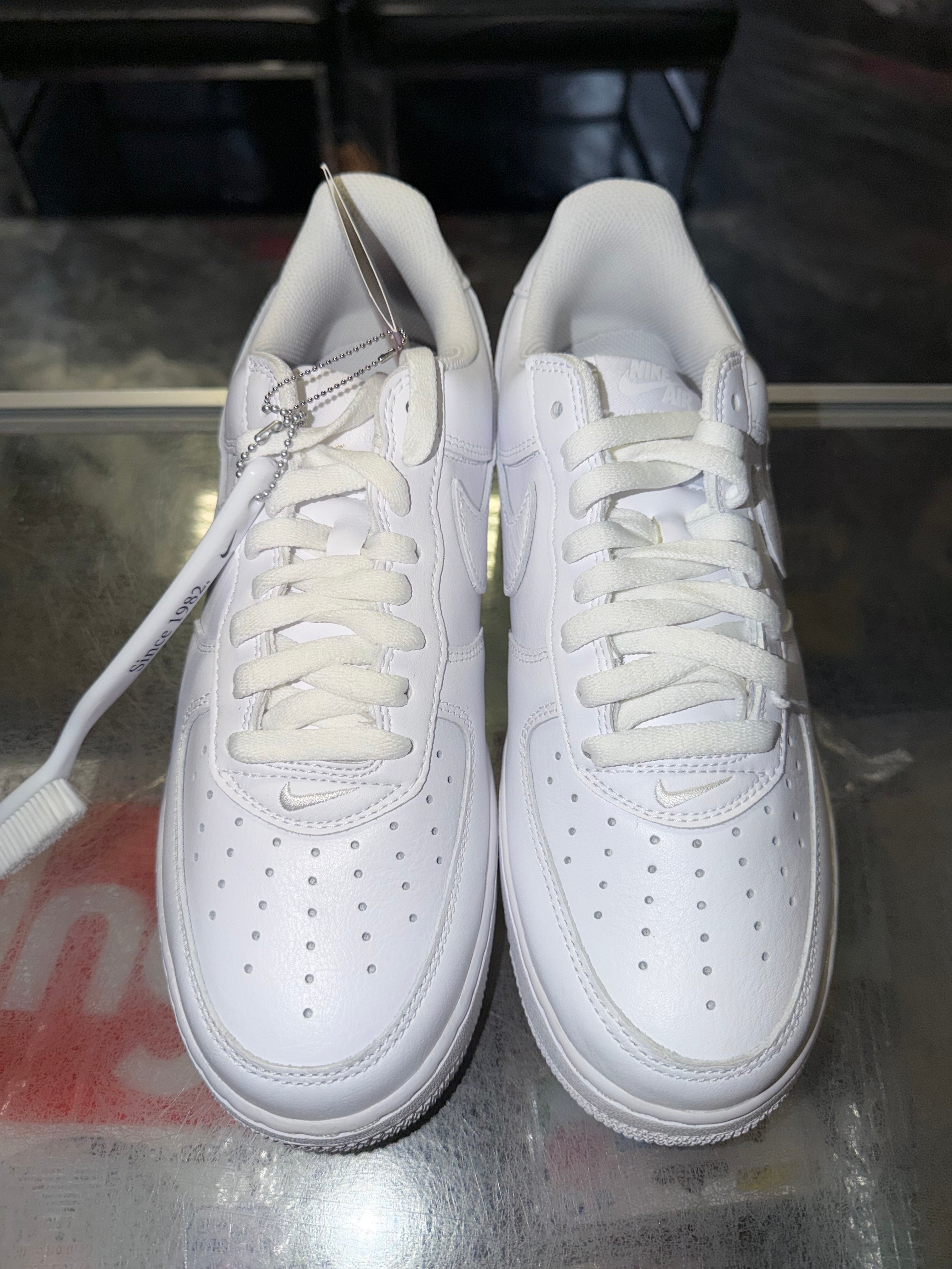 Size 9 Air Force 1 Color of the Month "Triple White" Brand New