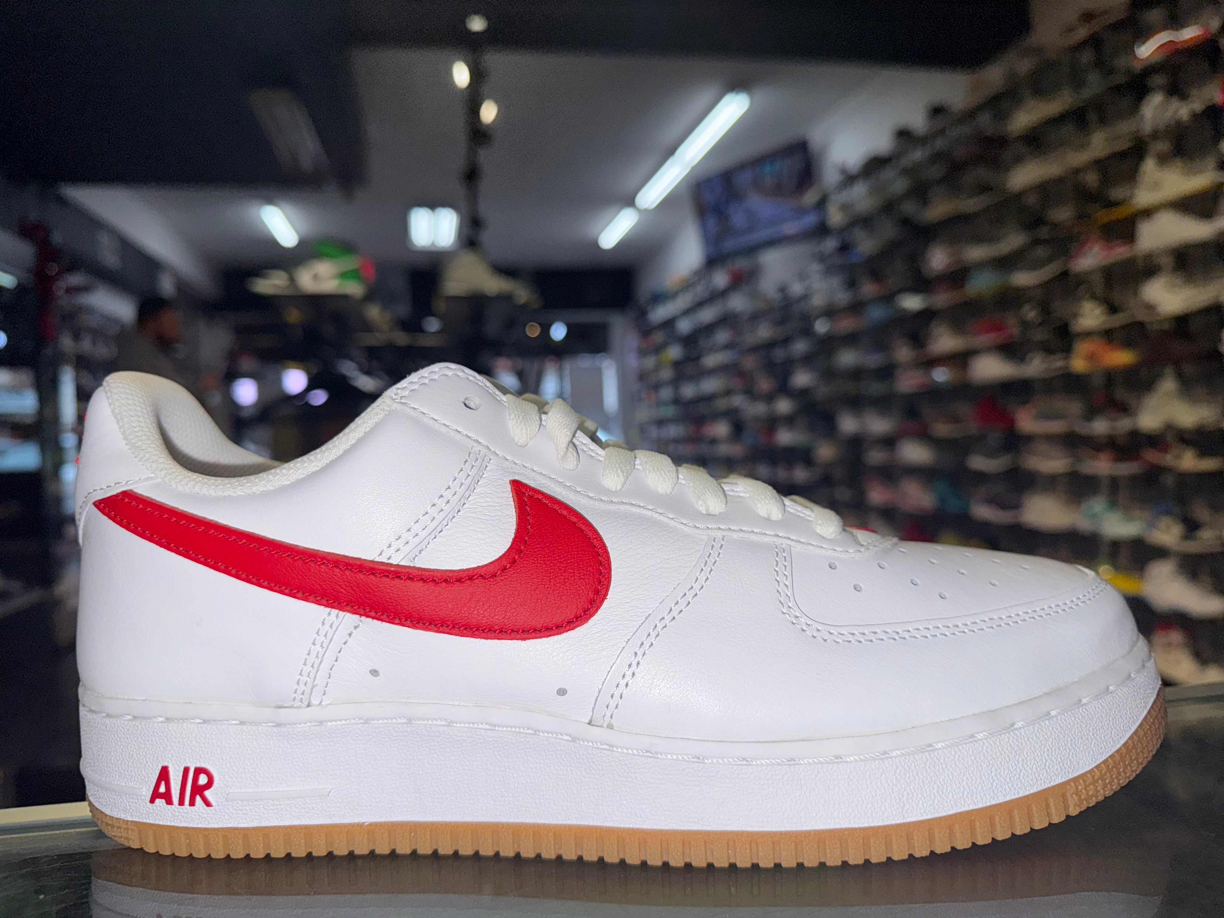Size 11 Air Force 1 Color of The Month "Red Gum" Brand New