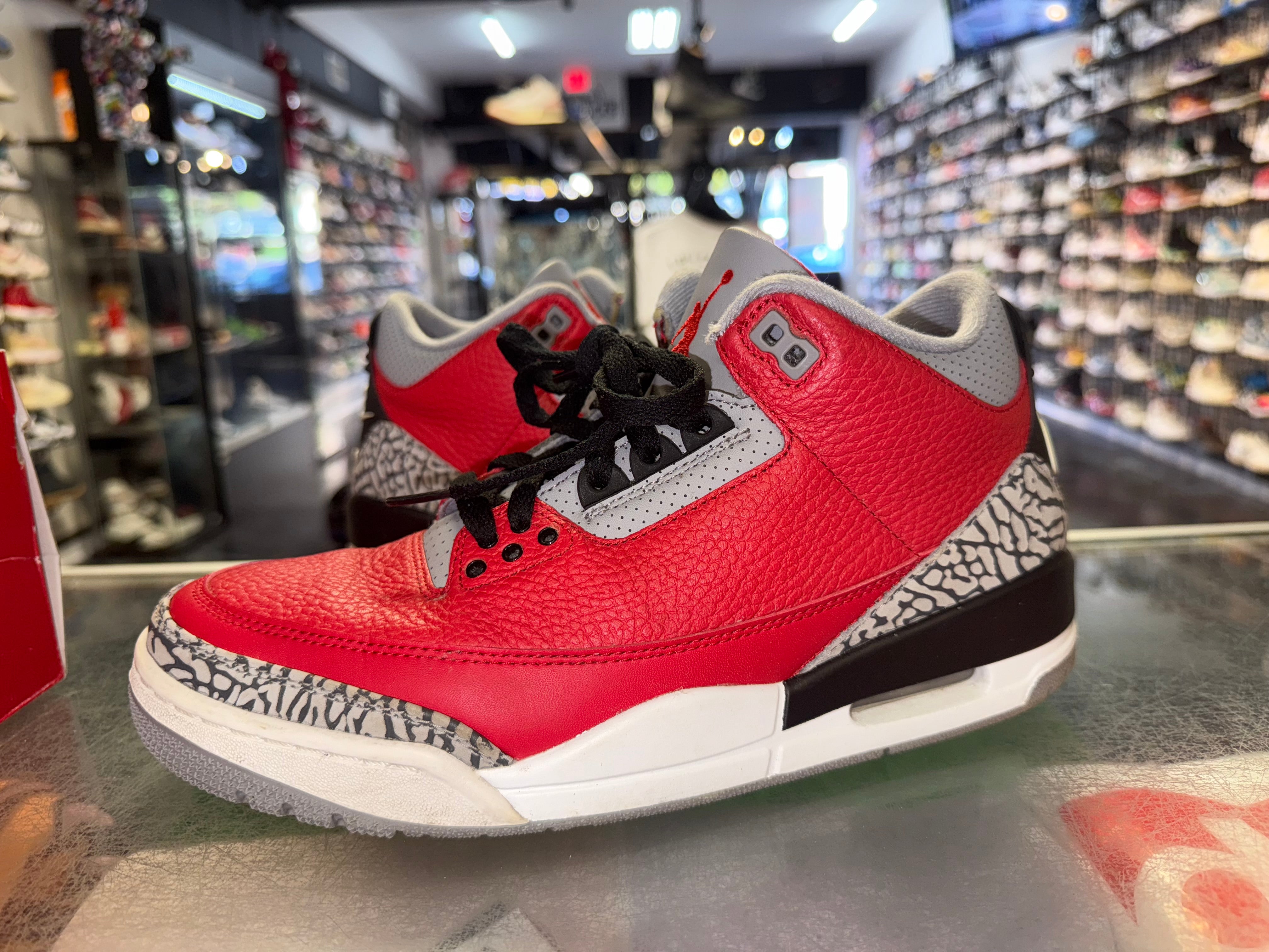 Size 9 Air Jordan 3 Unite "Fire Red"