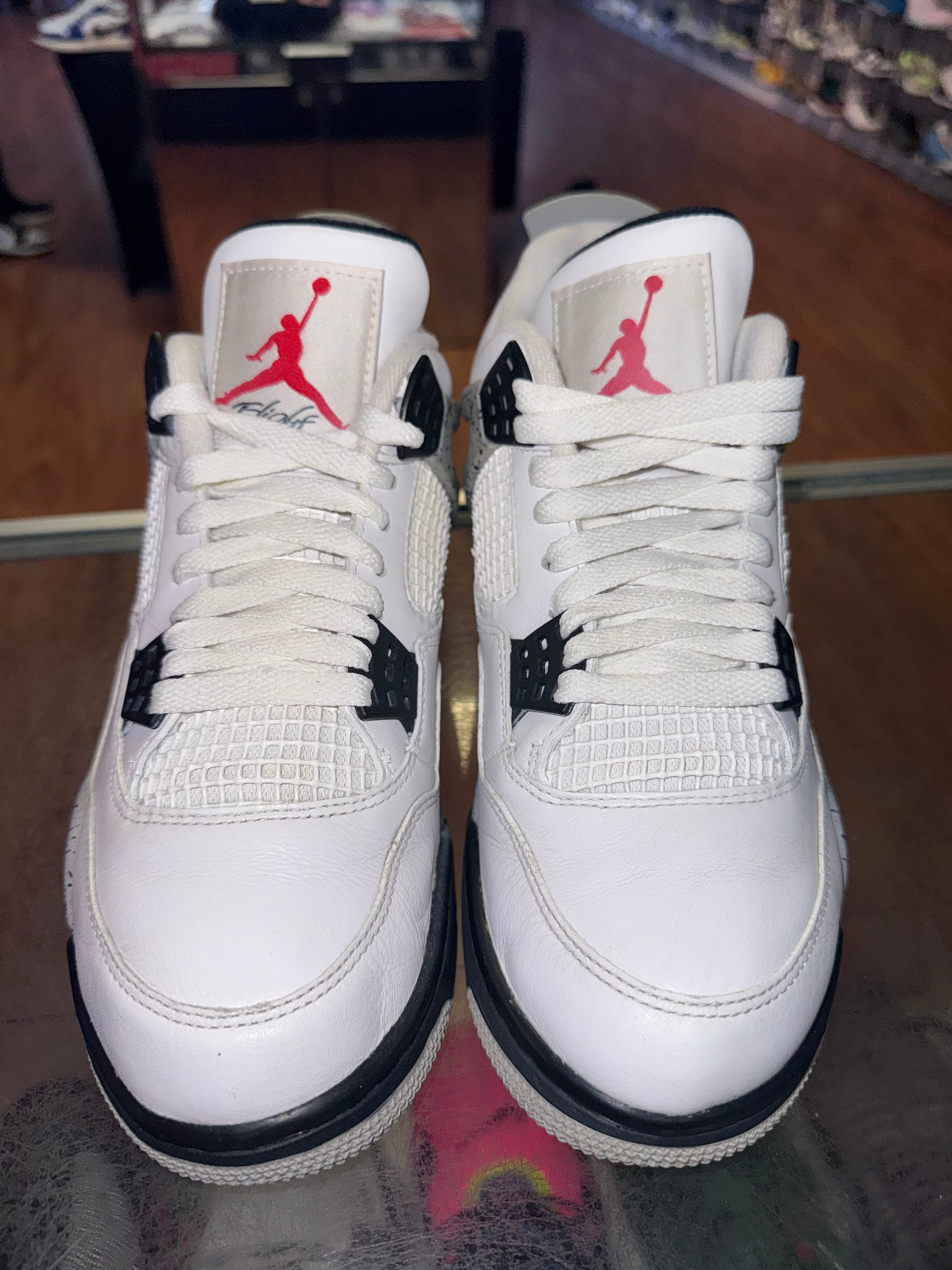 Size 8 Air Jordan 4 "White Cement"