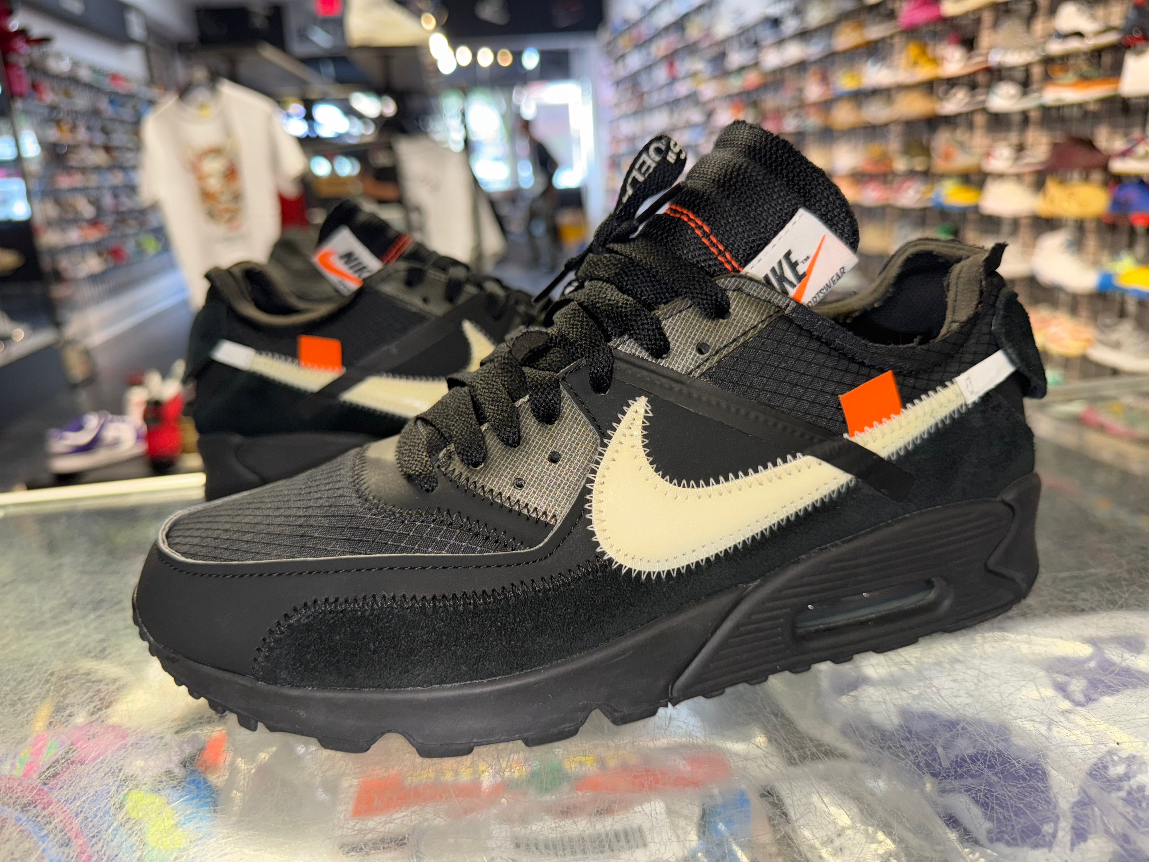 Size 9 Air Max 90 Off White "Black"