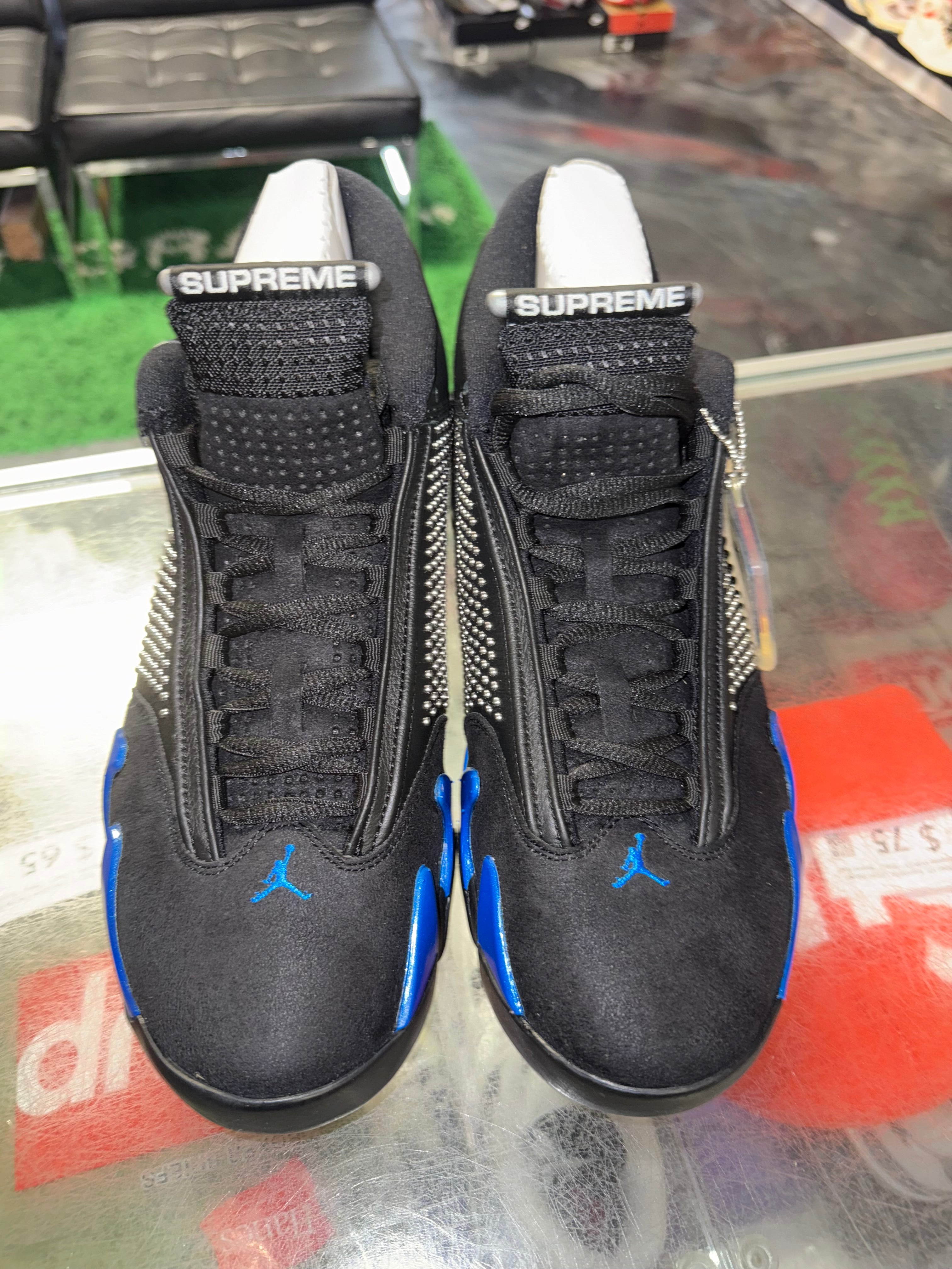 Size 10 Air Jordan 14 Supreme "Black" Brand New