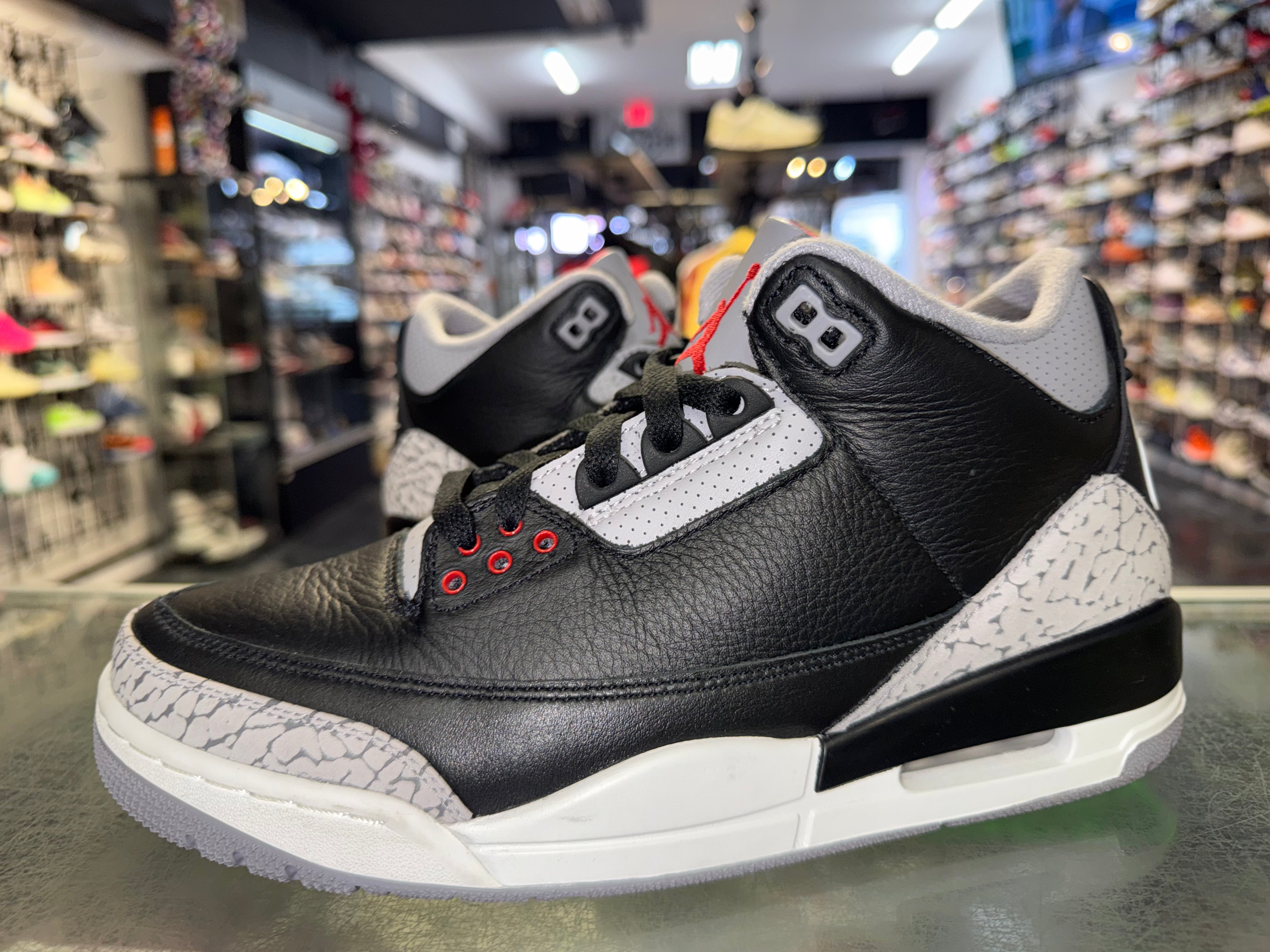 Size 9 Air Jordan 3 "Black Cement" 2024