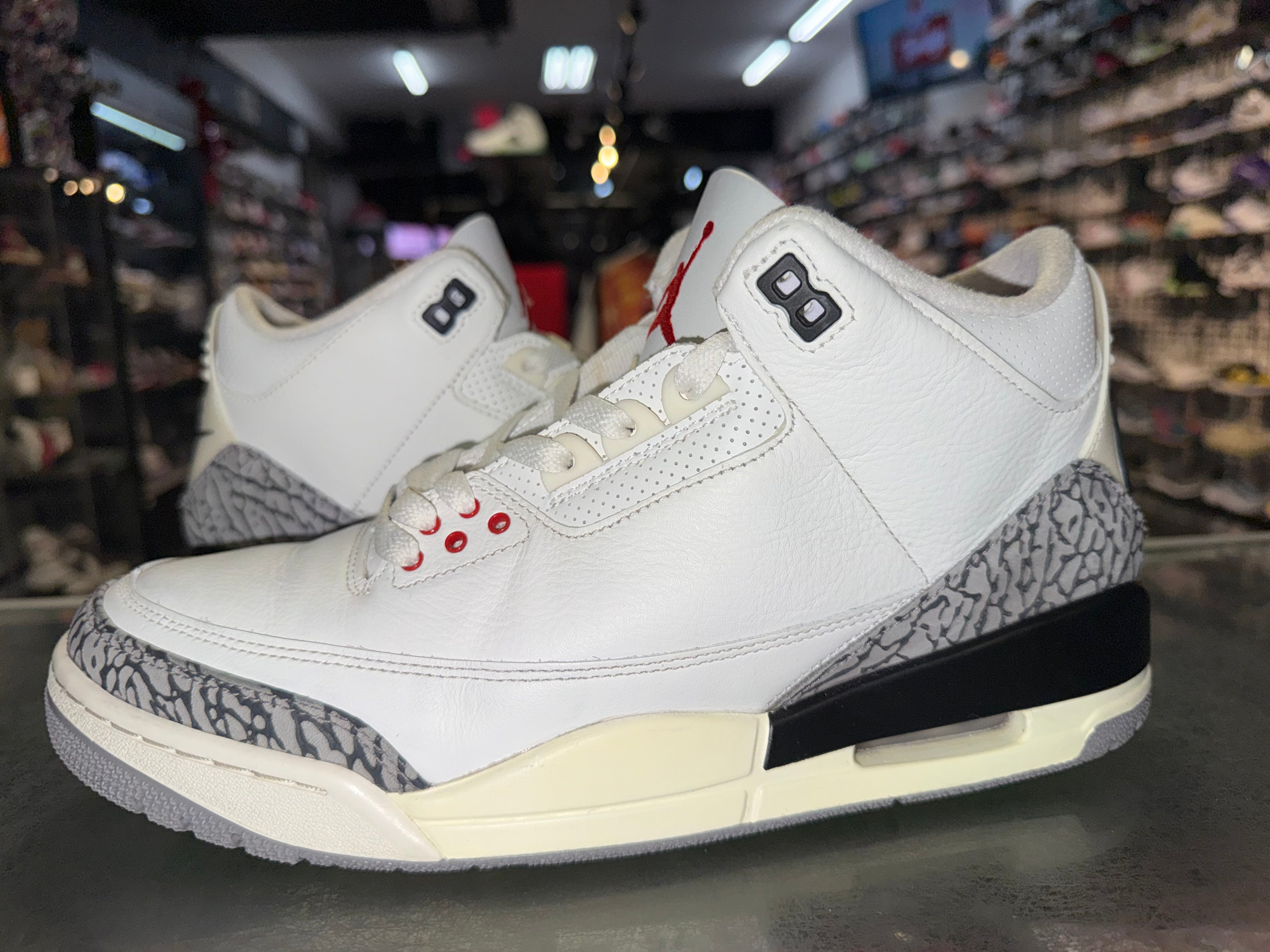 Size 10.5 Air Jordan 3 "White Cement Reimagined"