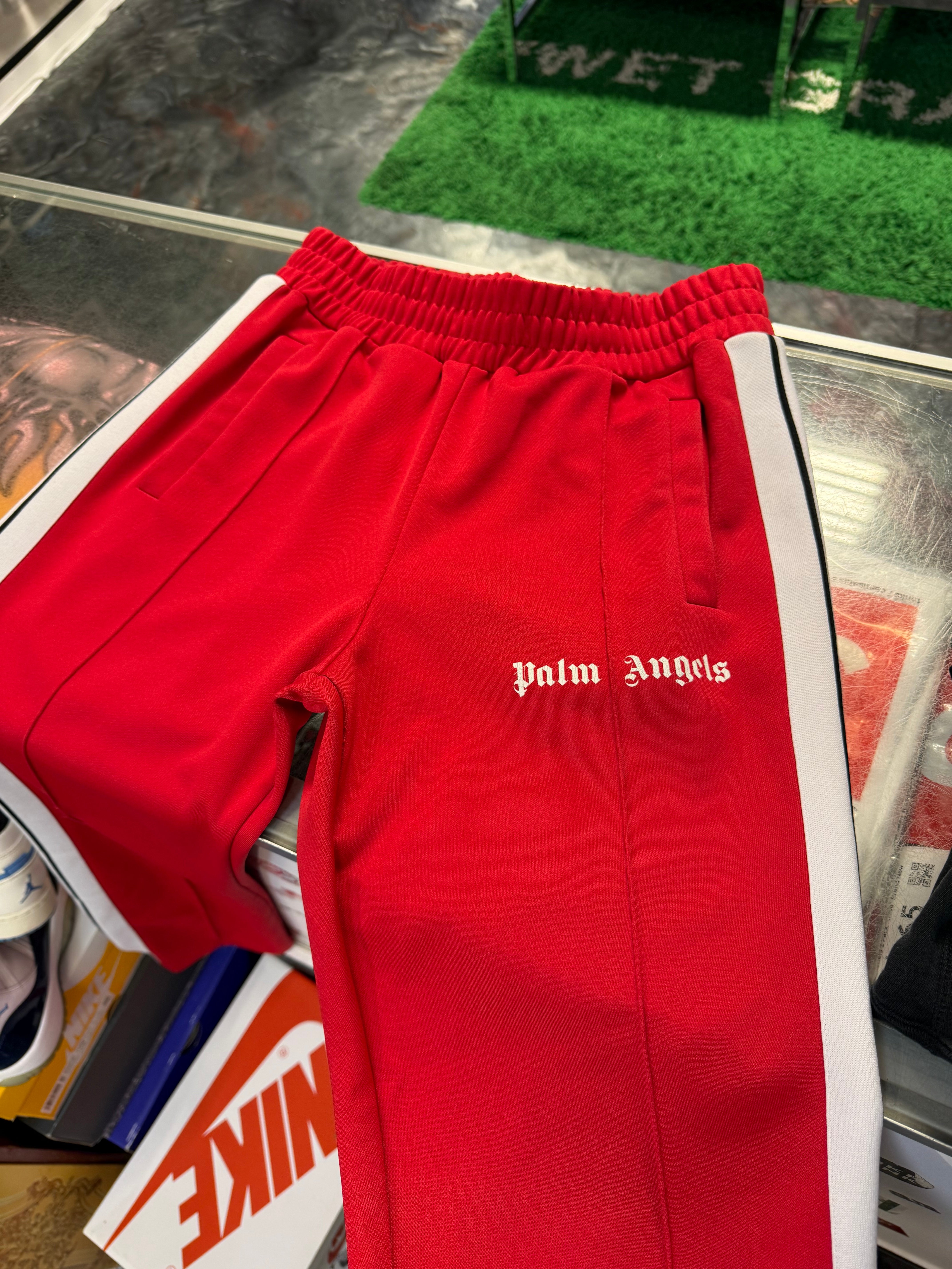 Size M Palm Angels Track Pants “Red”