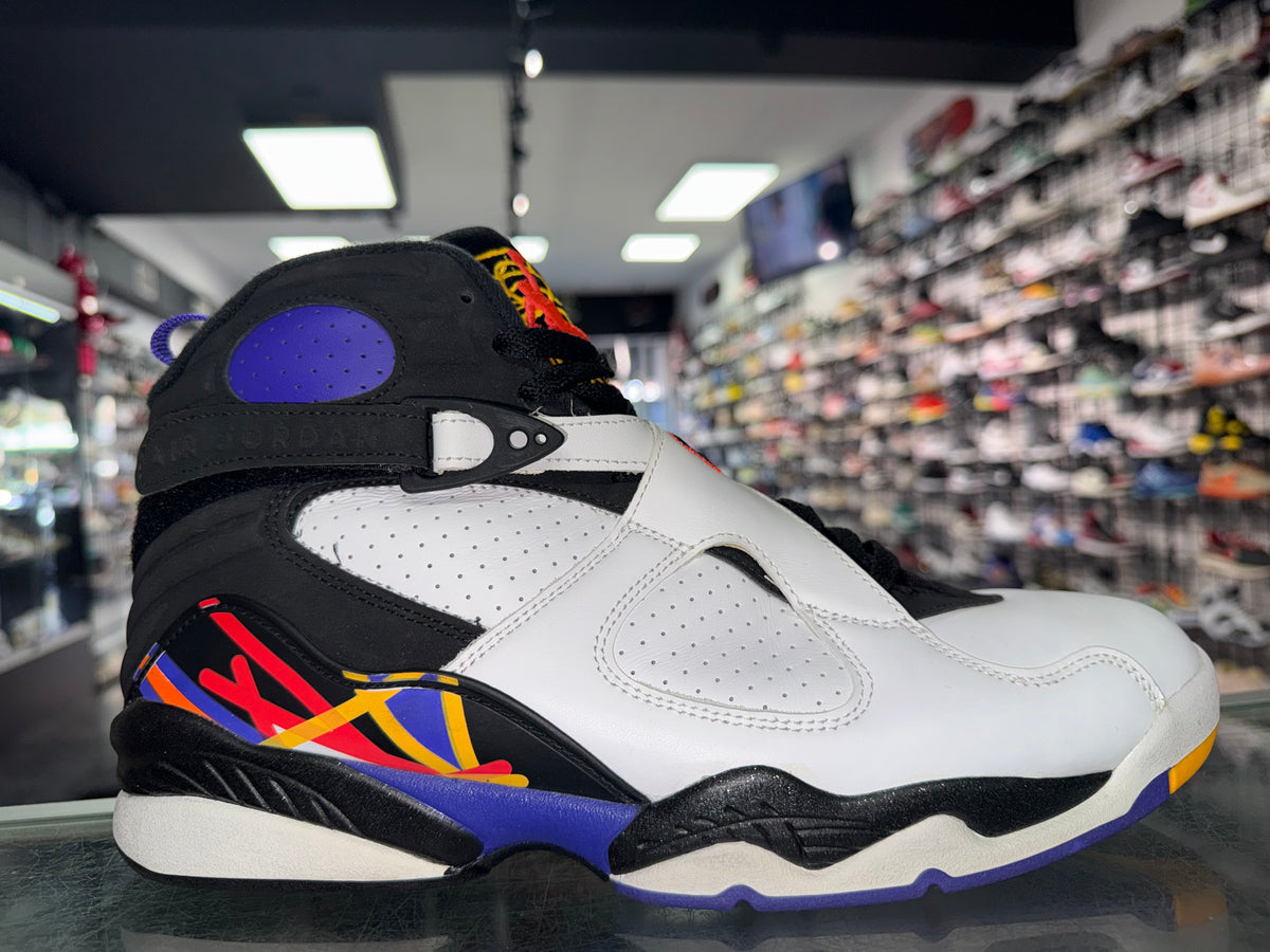 Air Jordan 8 3-Peat sneaker, pre-owned, size 10.5