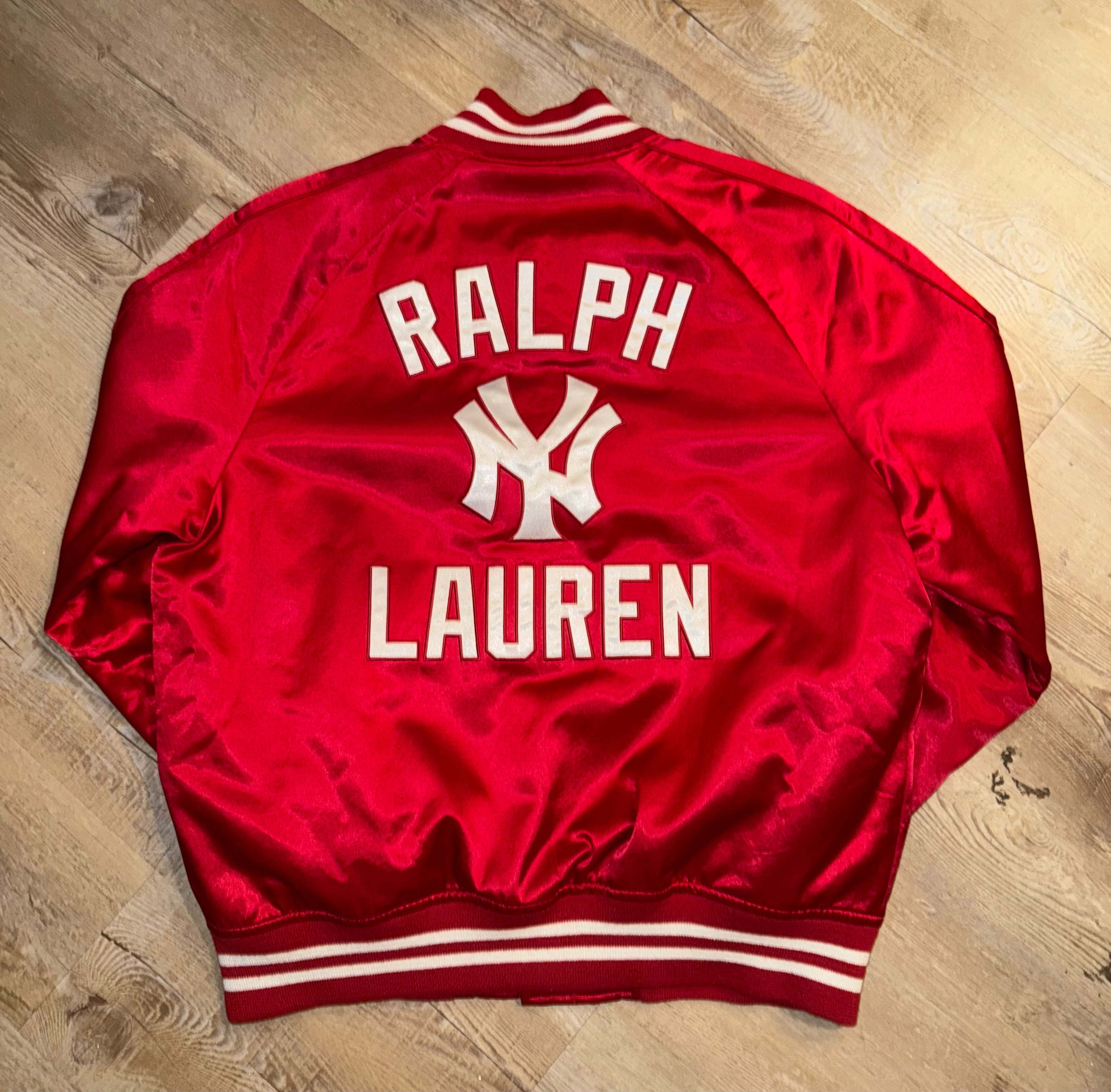 Size L Polo Ralph Lauren x Yankees Varsity “Satin Red”