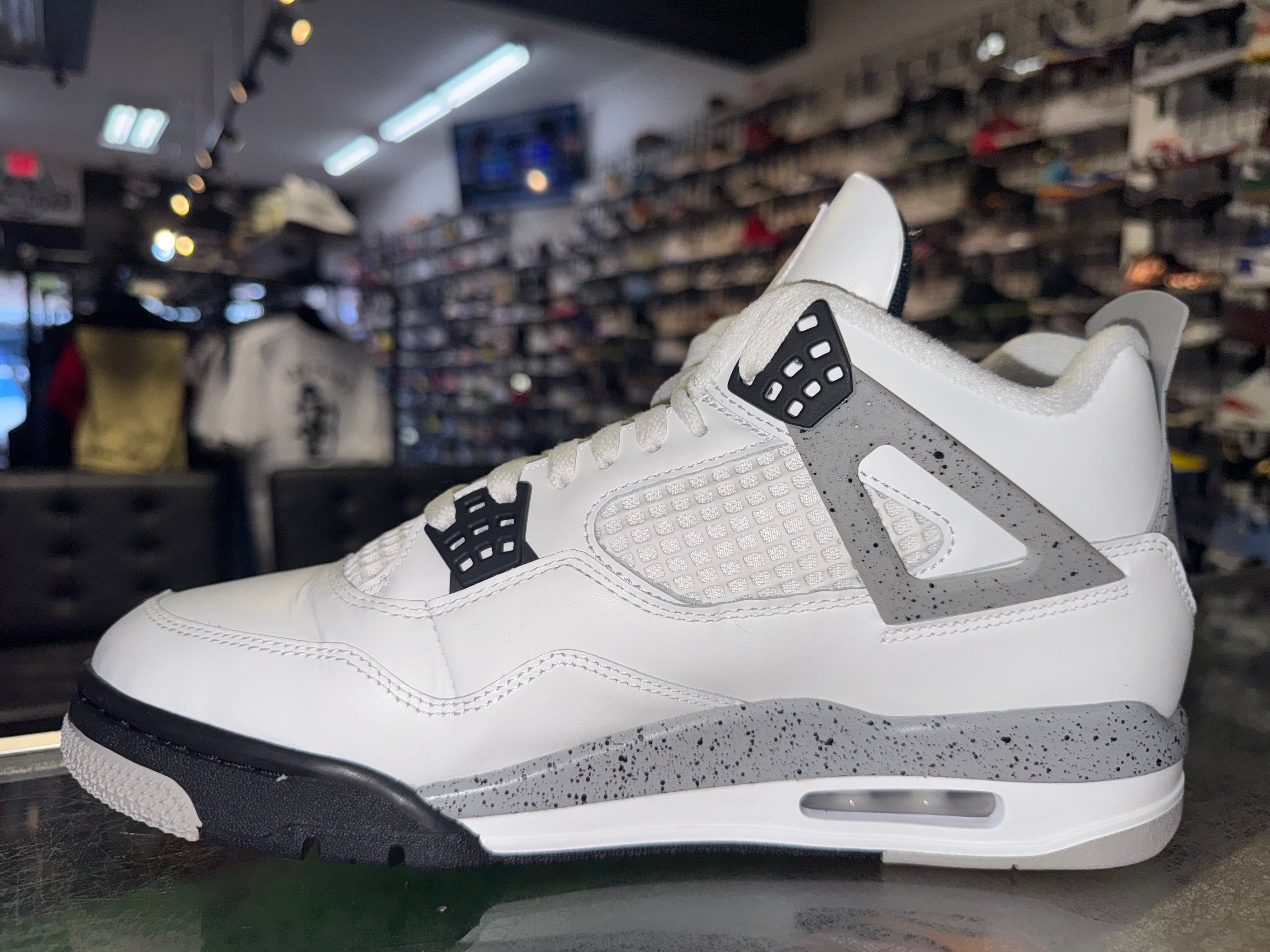 Size 10.5 Air Jordan 4 "White Cement" 2025