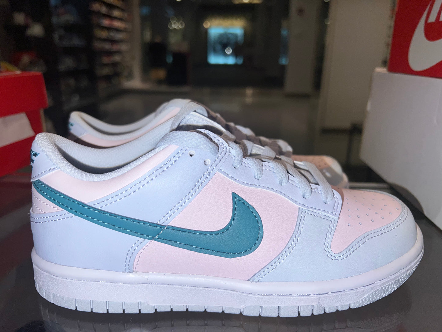 Size 4y Dunk Low “Mineral Teal” Brand New (Mall)