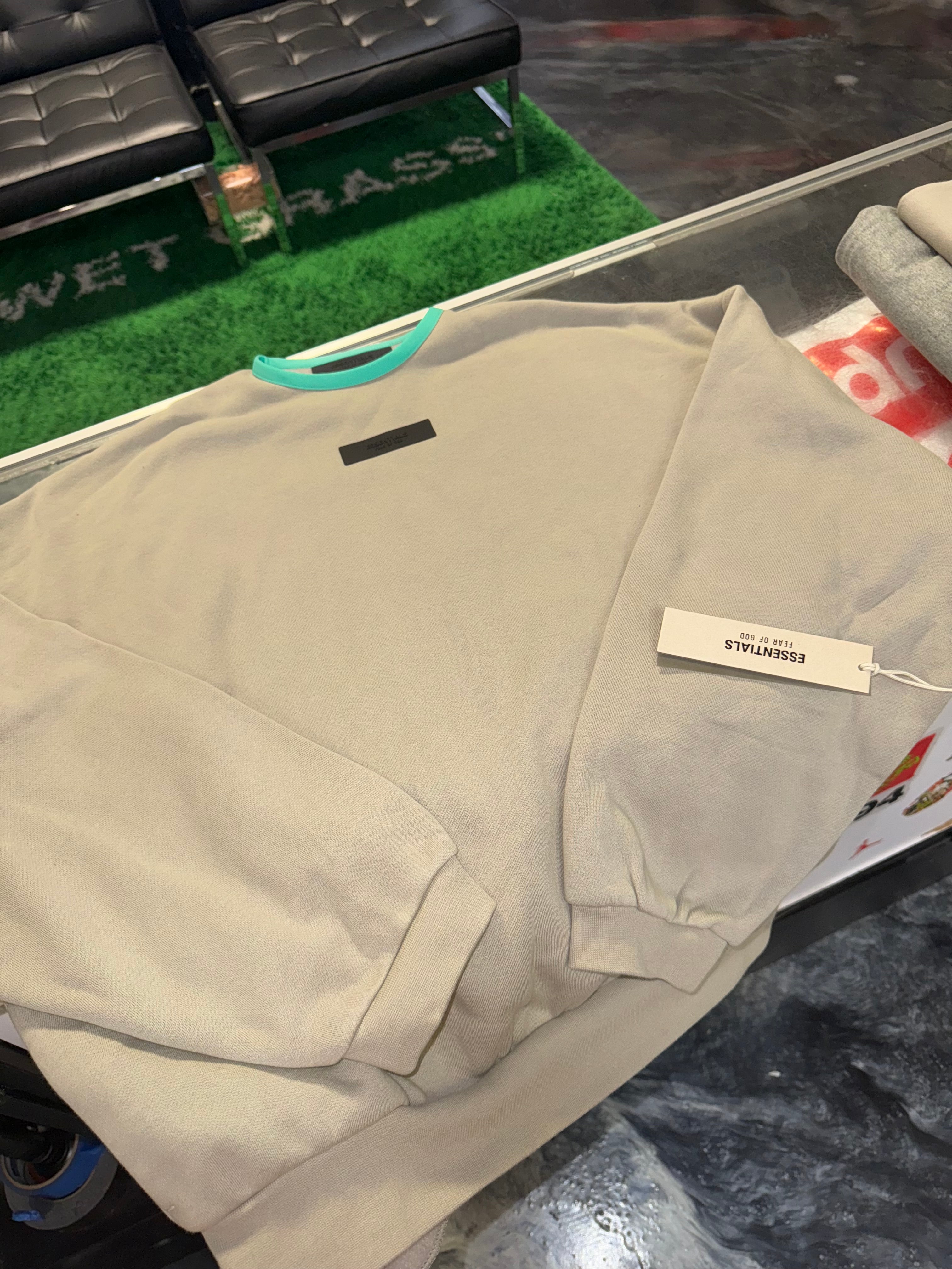 Size S (Fits M) Essentials FOG Crewneck “Seal” Brand New
