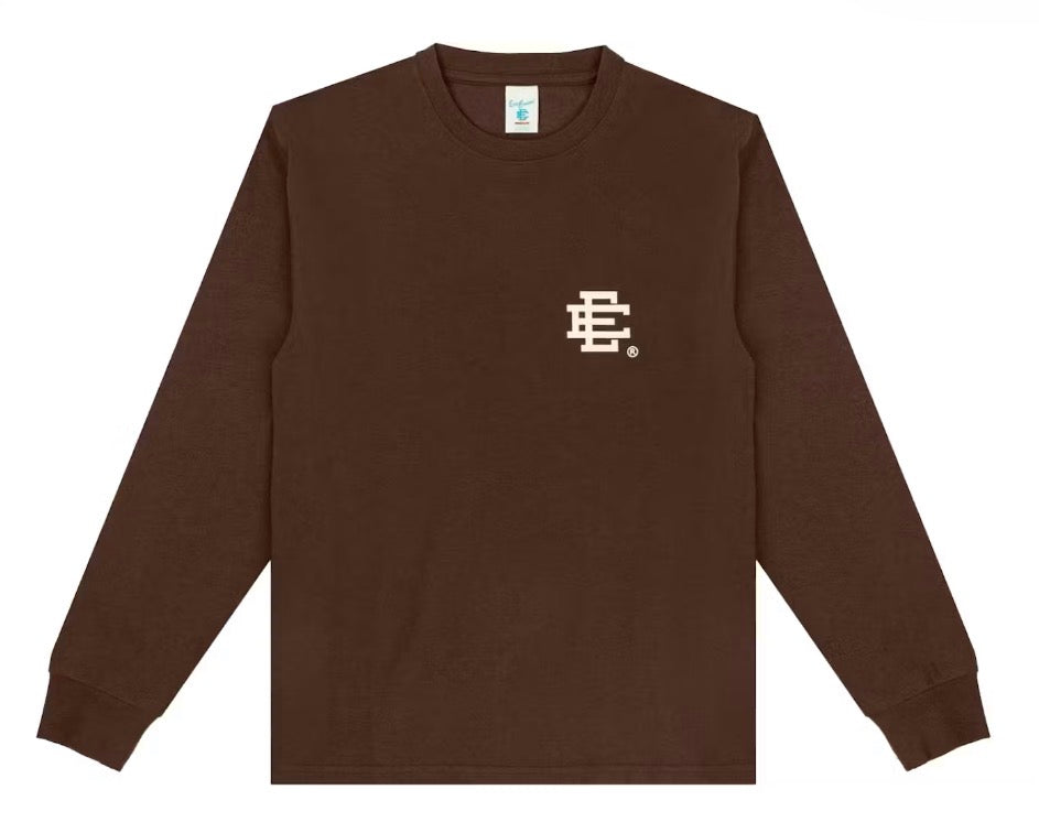 Size M Eric Emanuel EE Long Sleeve Shirt “Chocolate” Brand New
