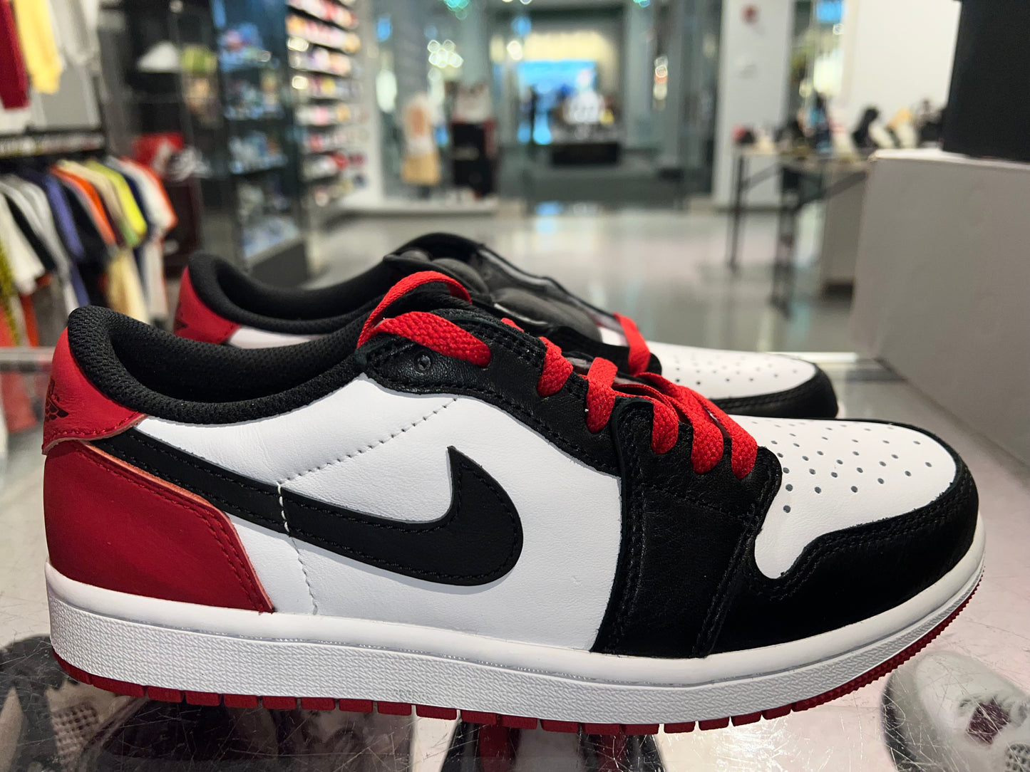 Size 7.5 Air Jordan 1 Low “Black Toe”Brand New (Mall)