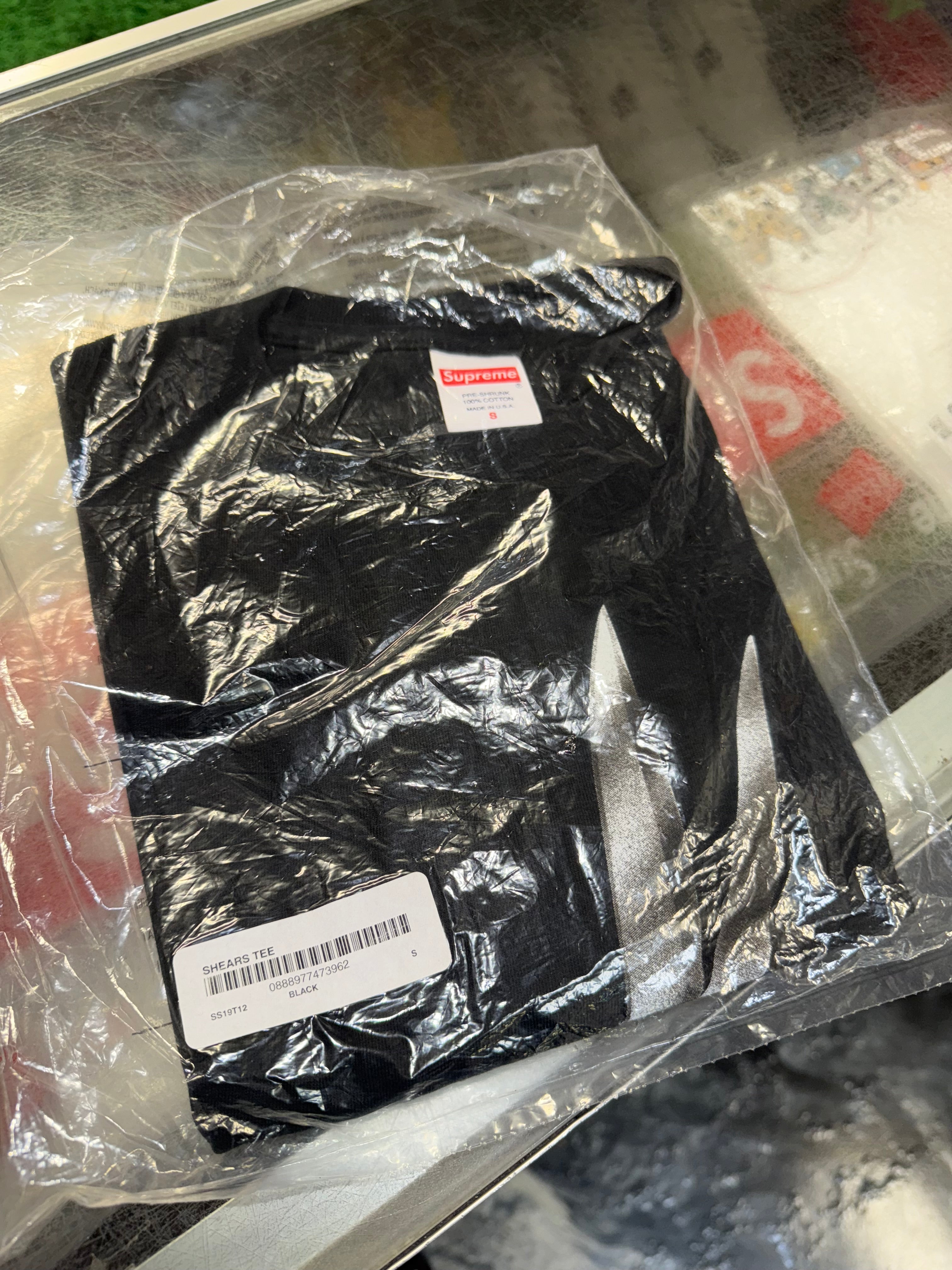 Size S Supreme Shears Tee “Black” Brand New