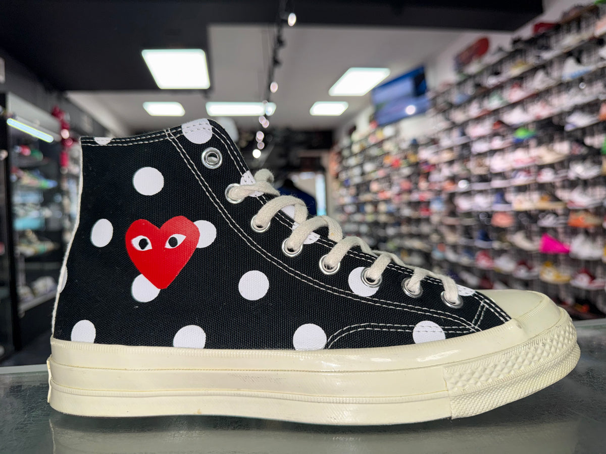 Size 8 Converse All Star Hi Comme De Garçon “Polka Dot”