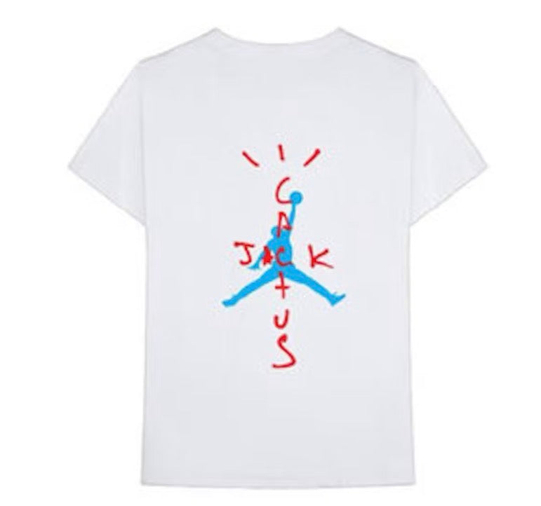 Size XXL Travis Scott x Jordan Cactus Air Tee “White” Brand New