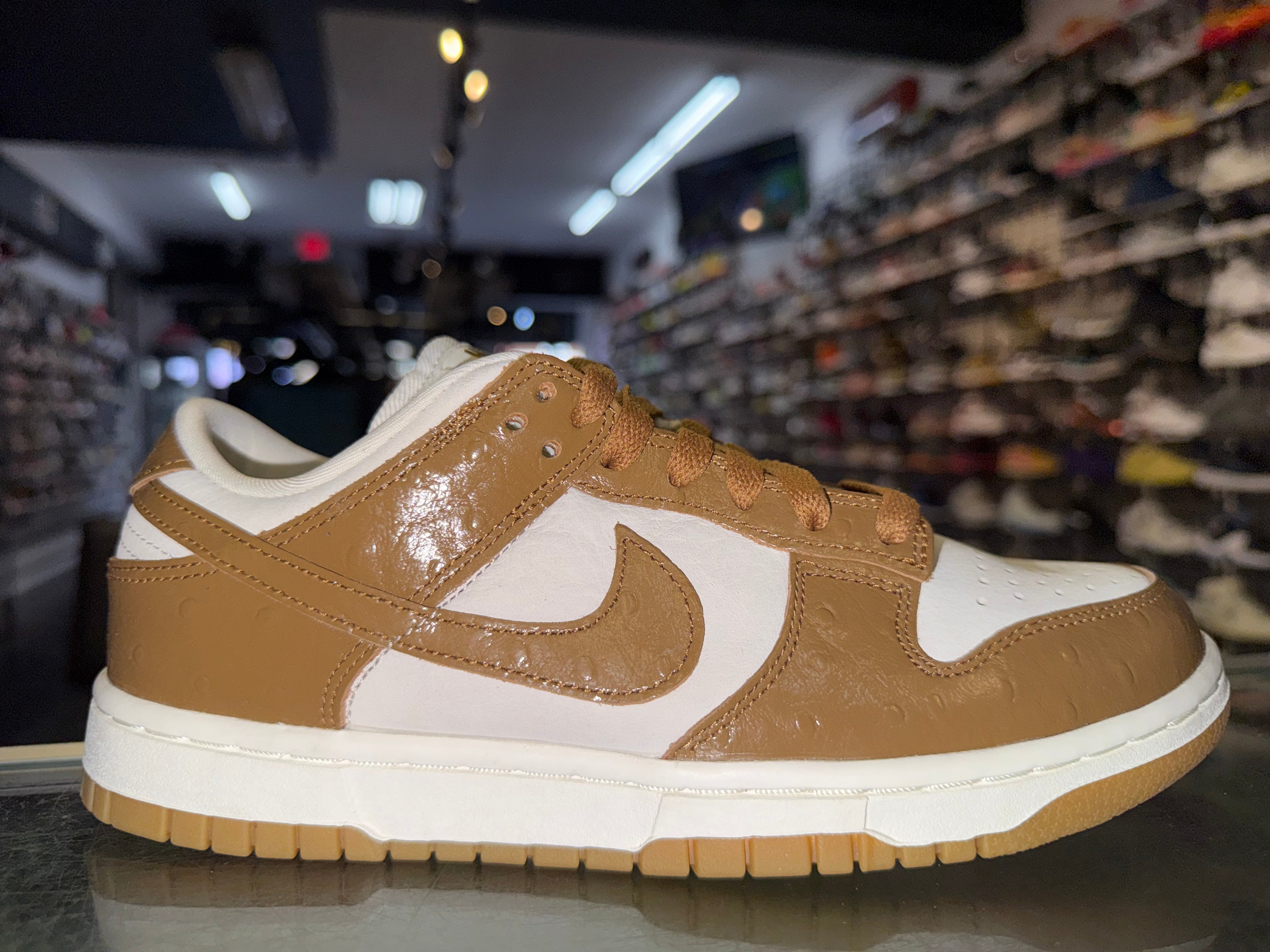 Size 5.5 (7W) Dunk Low LX "Brown Ostrich" Brand New