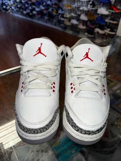 Size 5.5Y Air Jordan 3 Reimagined "White Cement" (MAMO)