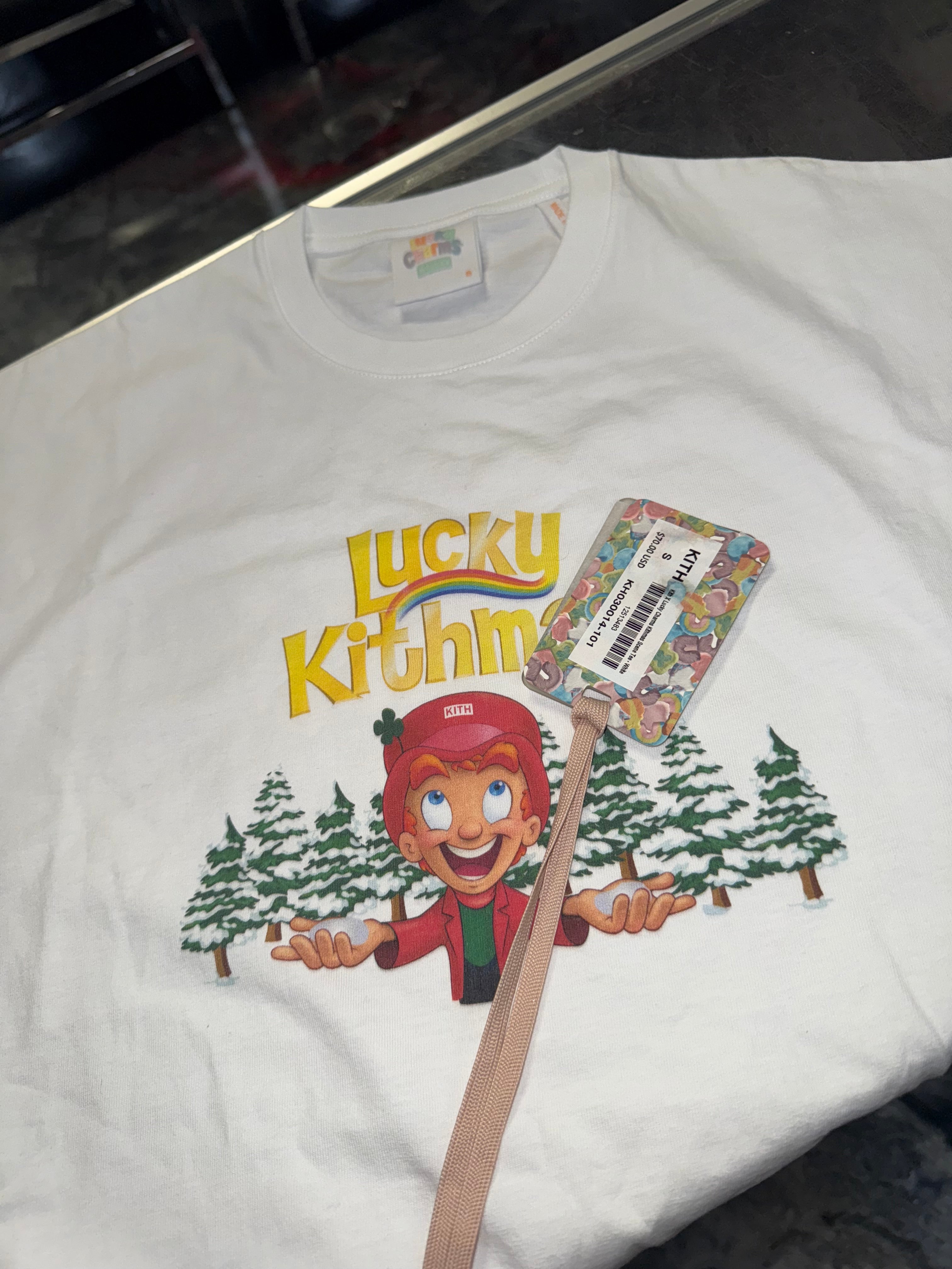 Size S (Fits M) Kith Lucky Charms Scene Tee “White” Brand New