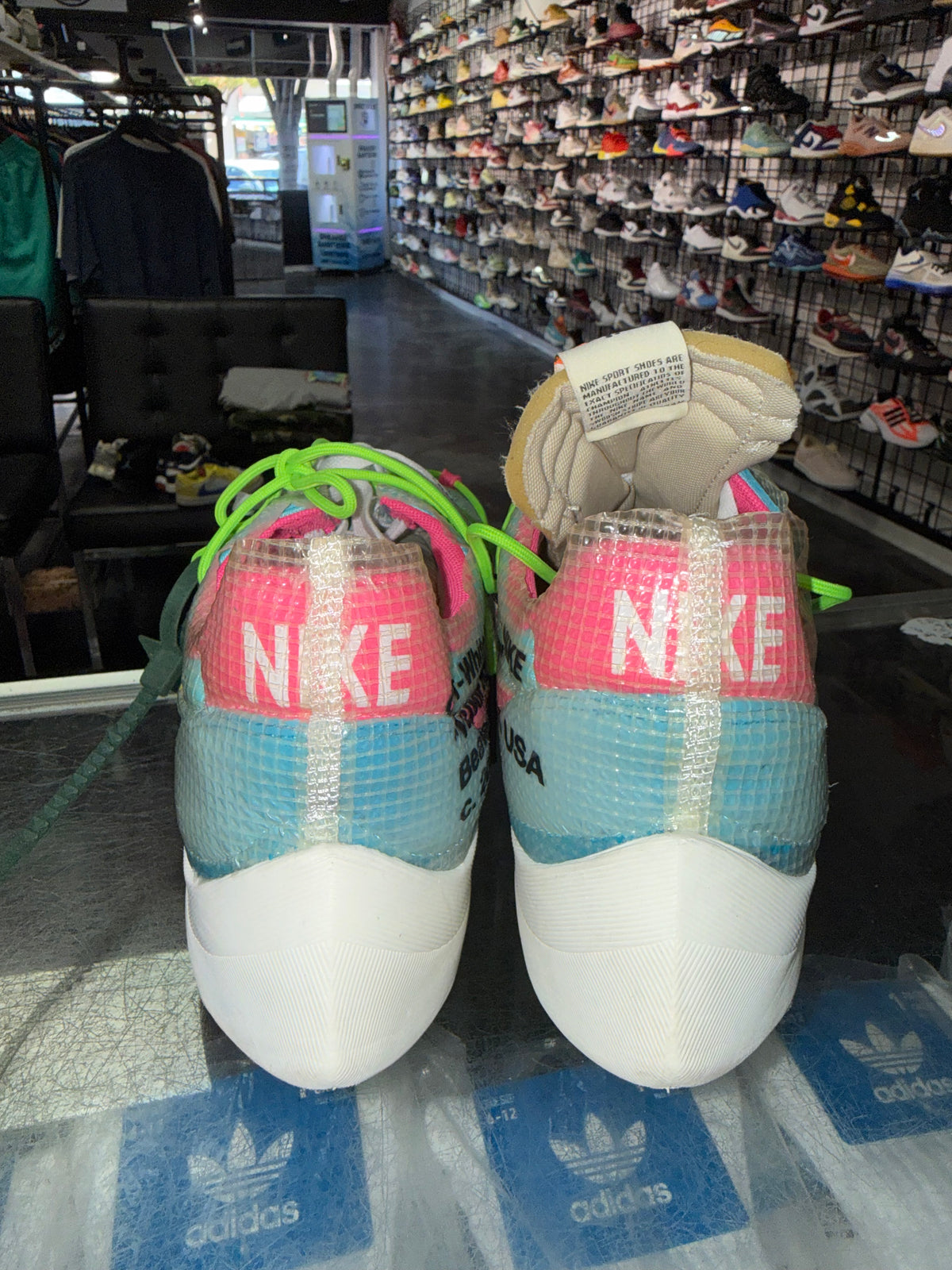 Nike Vapor Street Off-White Polarized Blue sneaker, pre-owned, size 12.5 (14W) – view 6