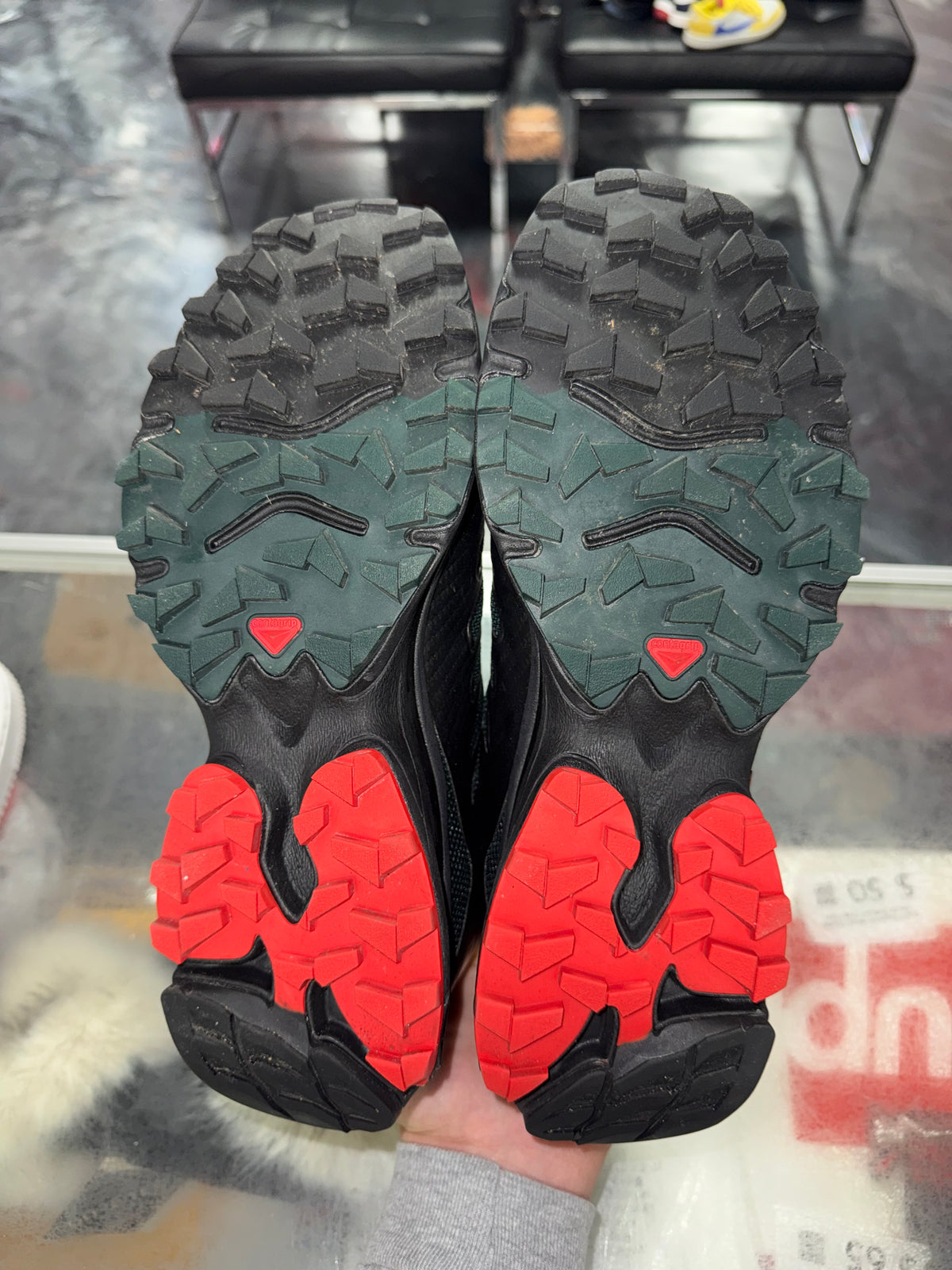 Salomon XT-4K Kith Kithmas Black sneaker, pre-owned, size 9 – view 7