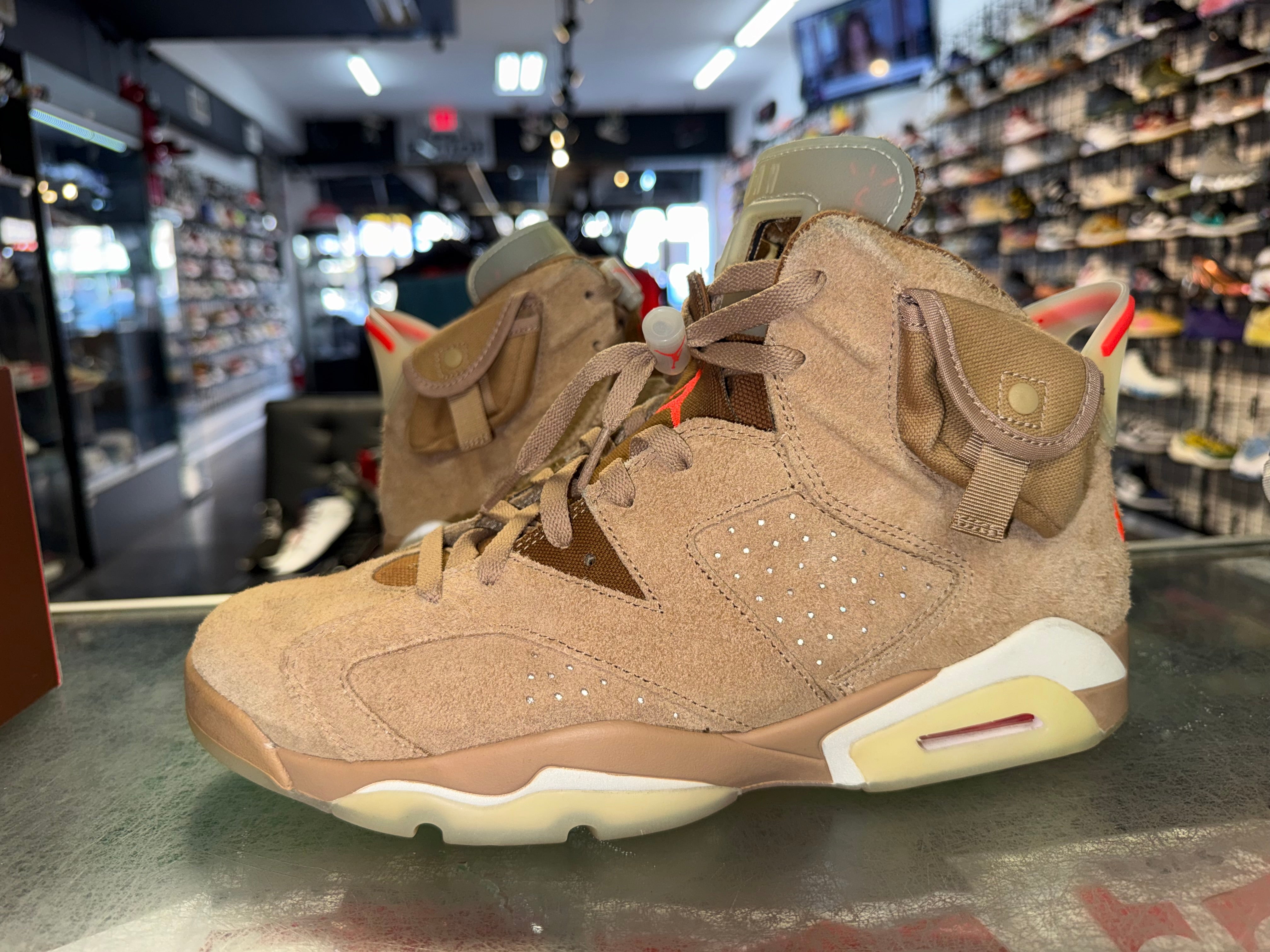 Size 11 Air Jordan 6 Travis Scott "British Khaki"