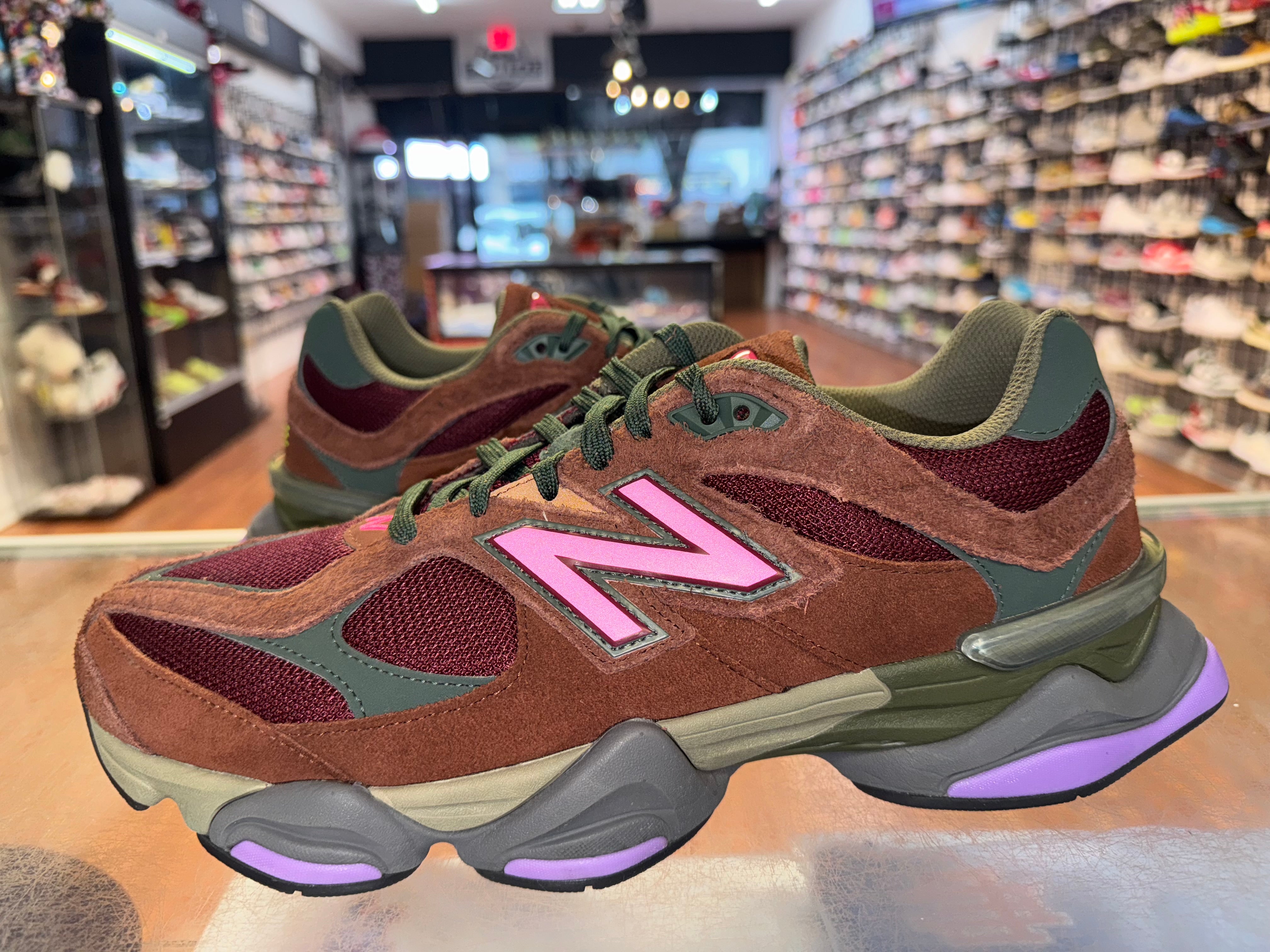 Size 13 New Balance 9060 “Rich Oak Burgundy”