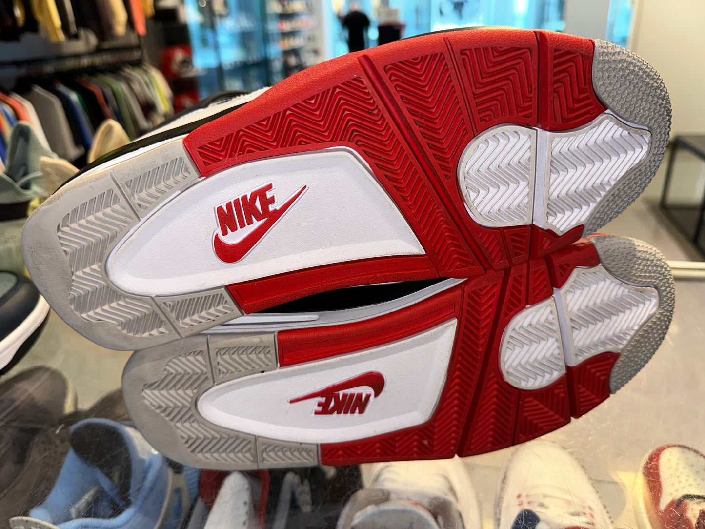 Size 10 Air Jordan 4 “Fire Red” (Mall)