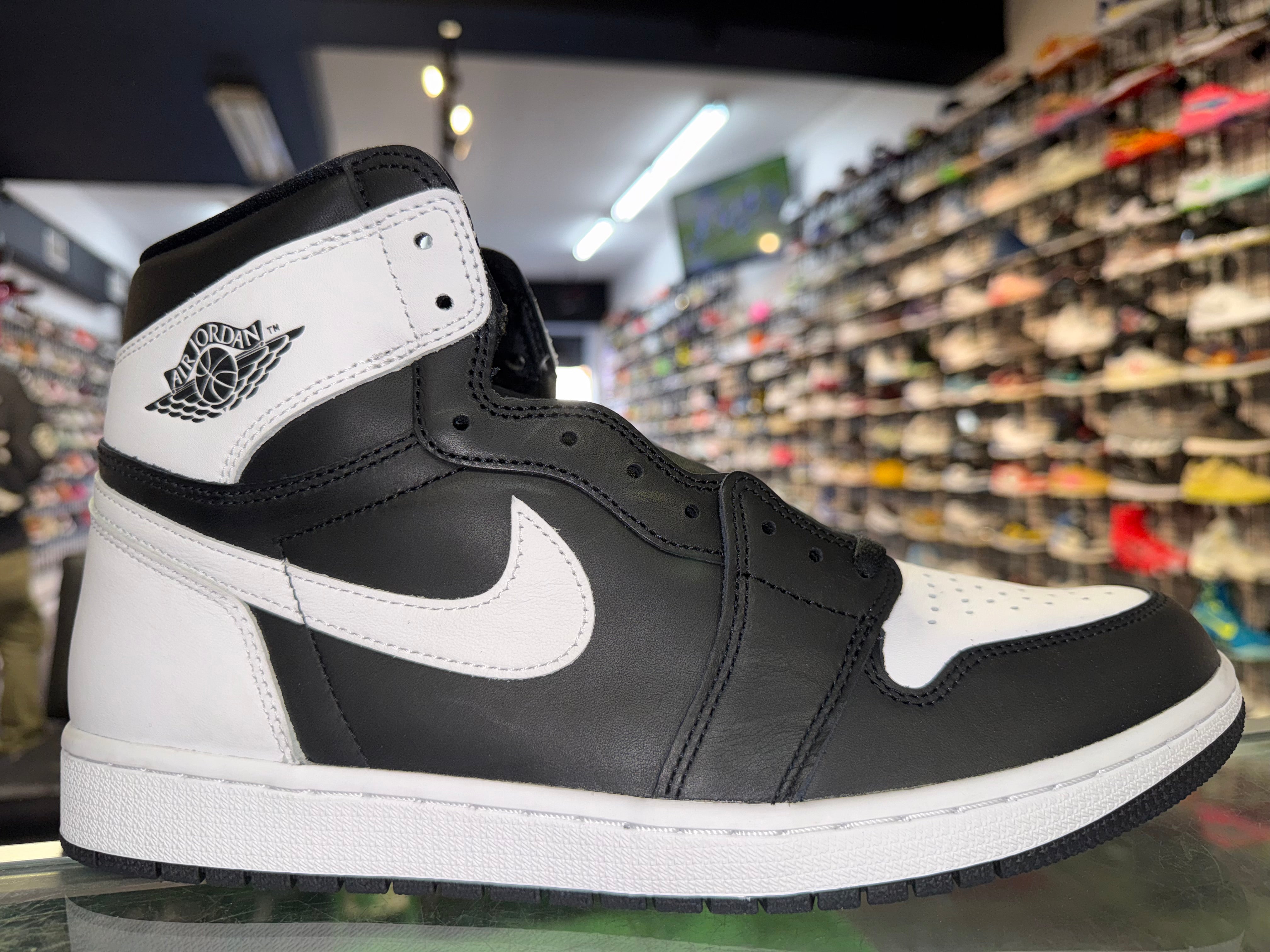 Size 12.5 Air Jordan 1 "Black White" Brand New