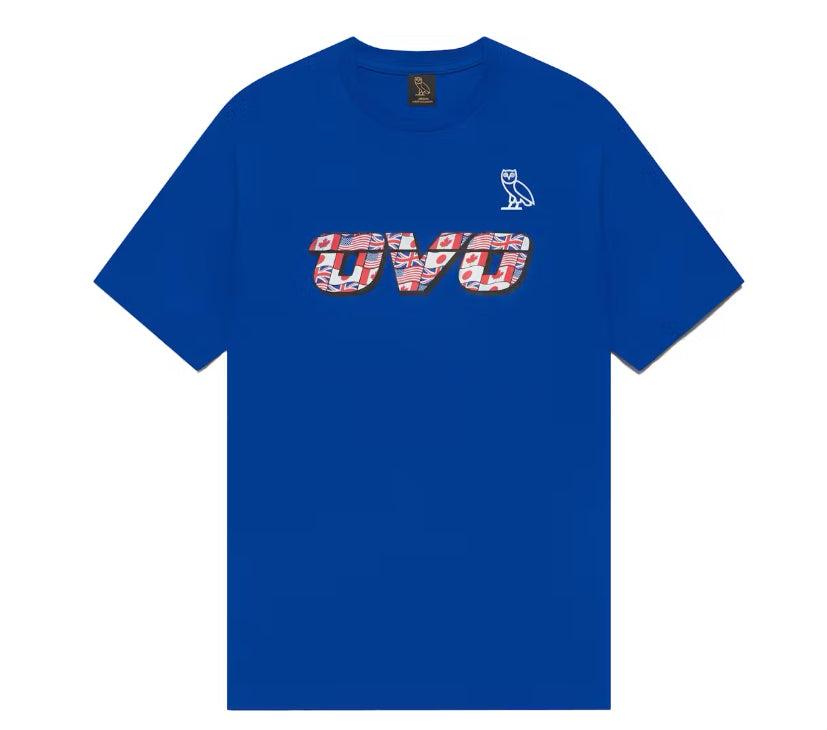Size S OVO Flagger Tee “Blue” Brand New