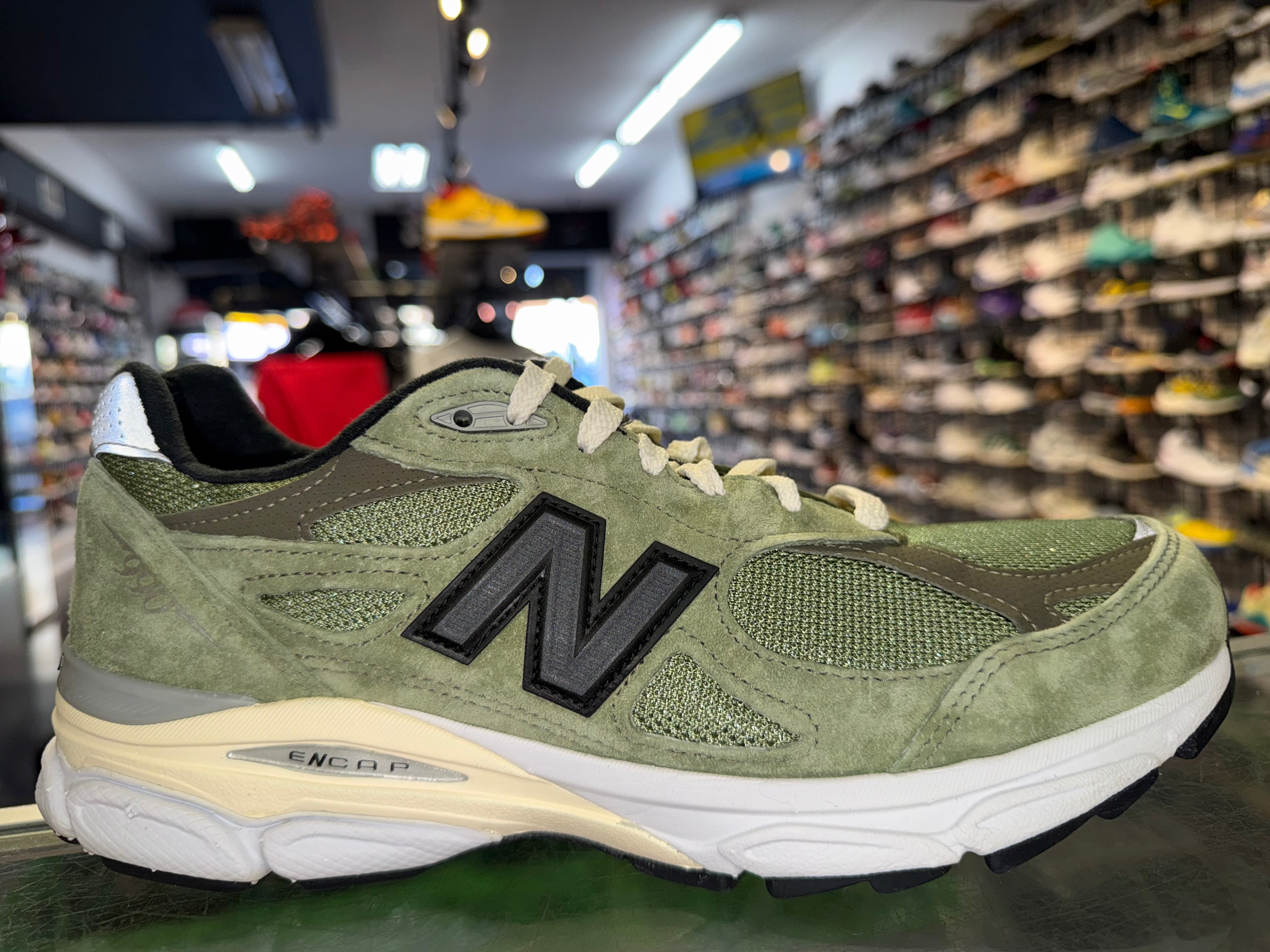 Size 9 New Balance 990v3 JJJJound "Olive"